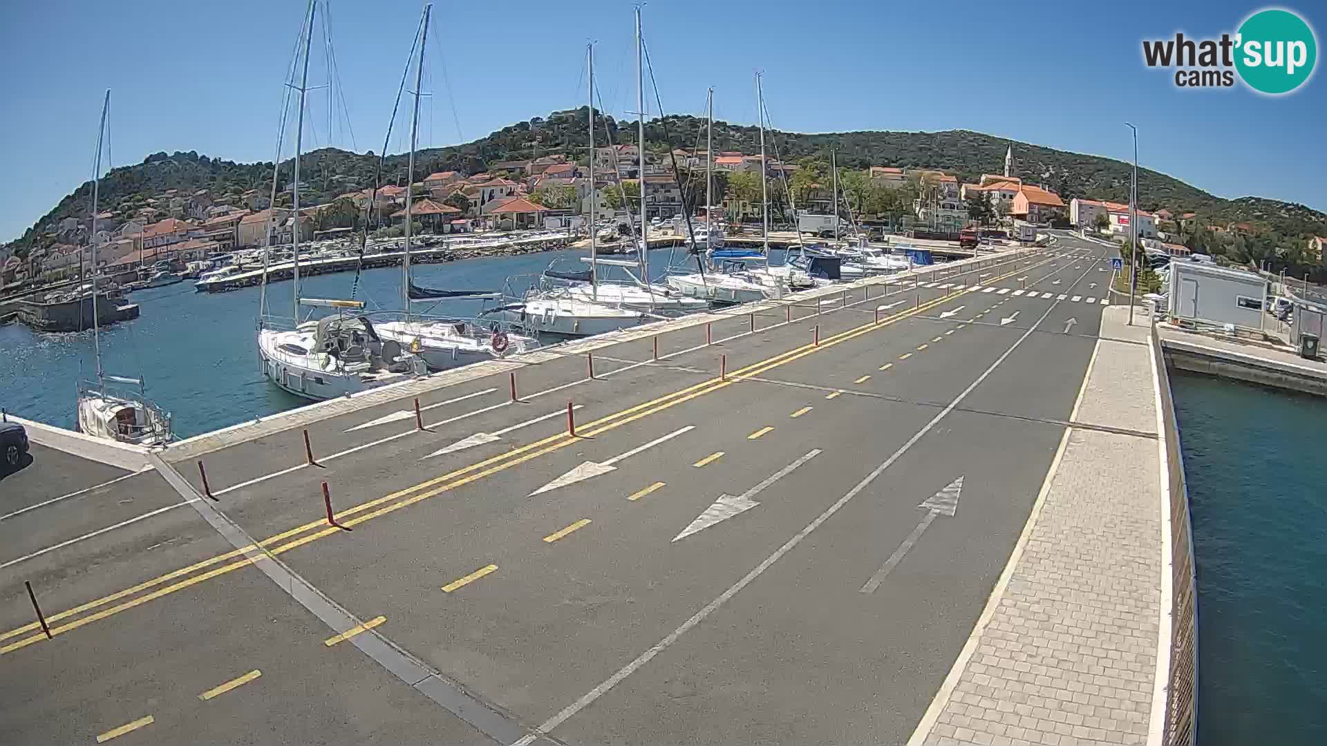 Dalmatie Tkon Traversier – webcams Croatie