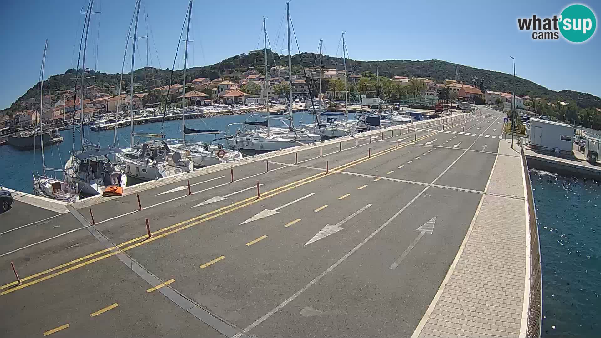 Dalmatie Tkon Traversier – webcams Croatie