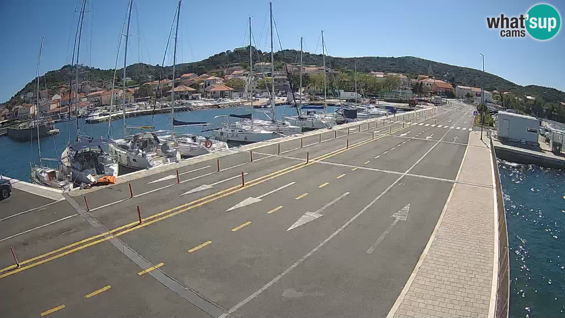 Dalmatie Tkon Traversier – webcams Croatie