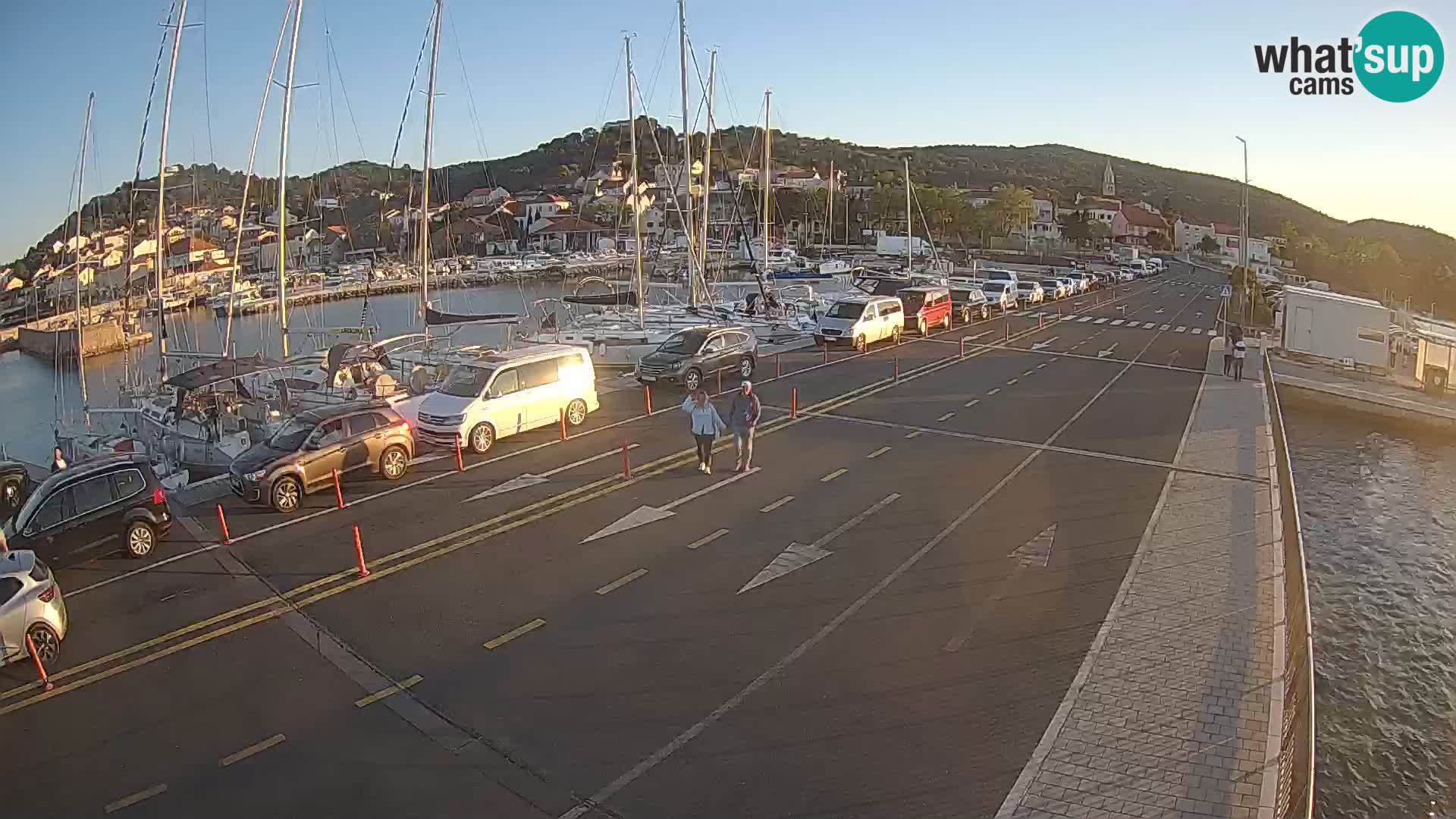 Dalmatie Tkon Traversier – webcams Croatie