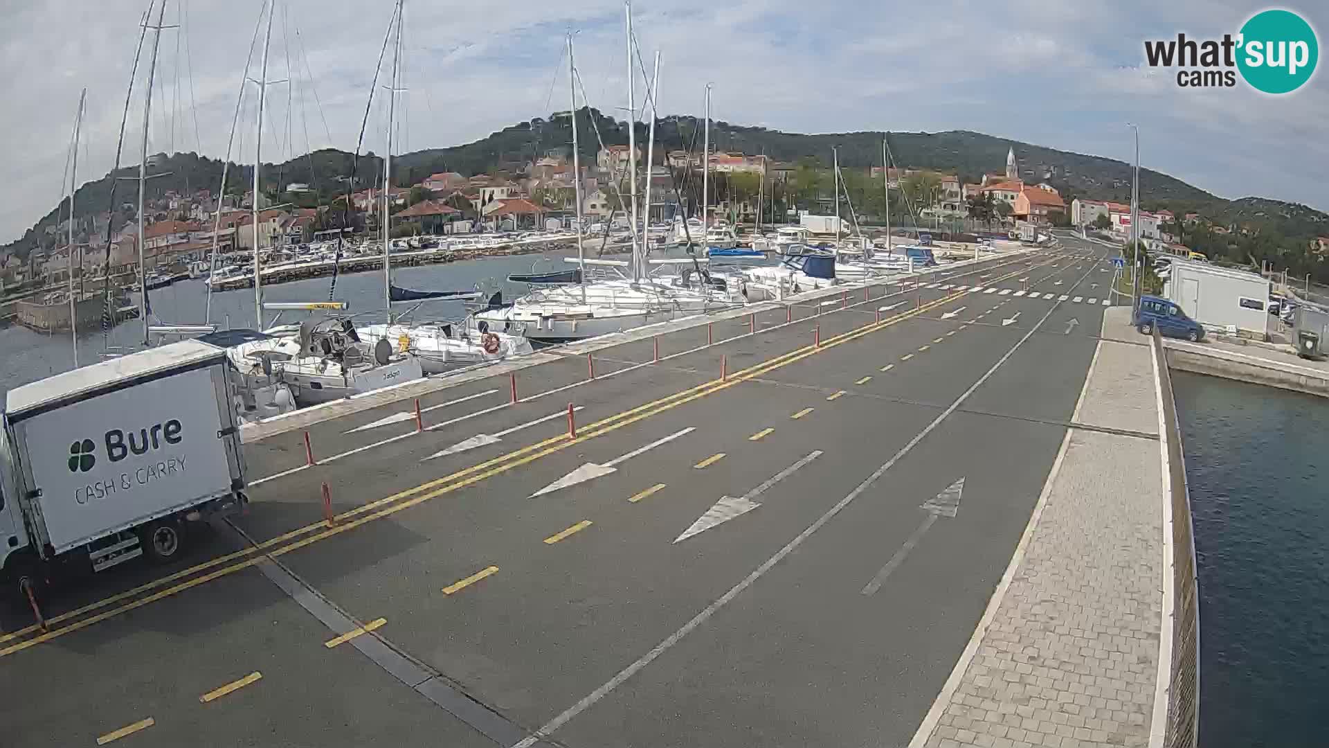 Dalmatie Tkon Traversier – webcams Croatie