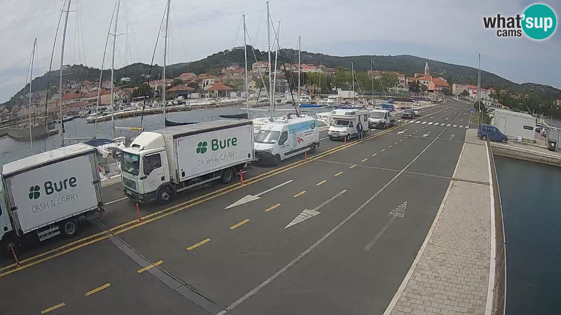 Dalmatie Tkon Traversier – webcams Croatie