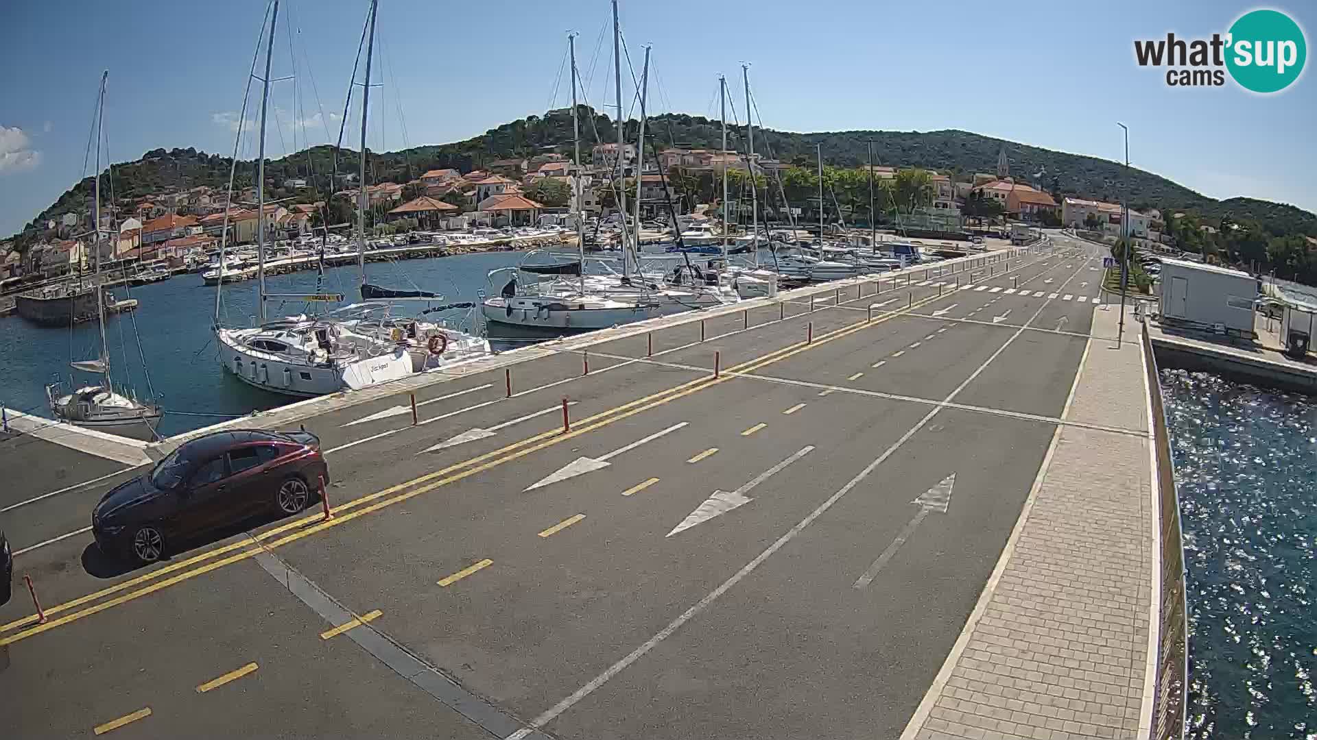Dalmatie Tkon Traversier – webcams Croatie