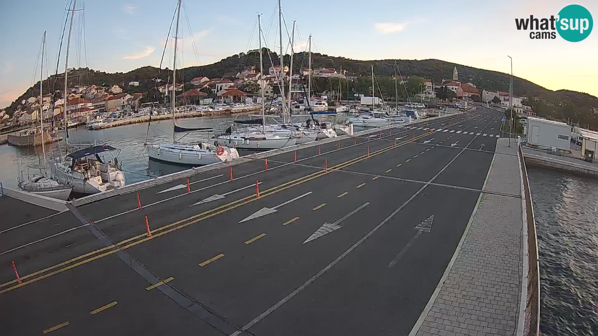 Dalmatie Tkon Traversier – webcams Croatie