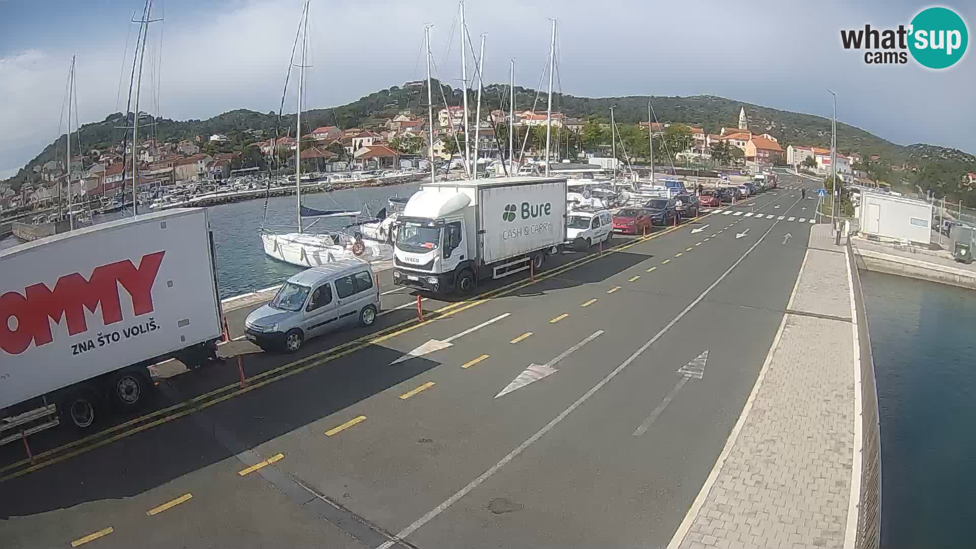 Dalmatie Tkon Traversier – webcams Croatie