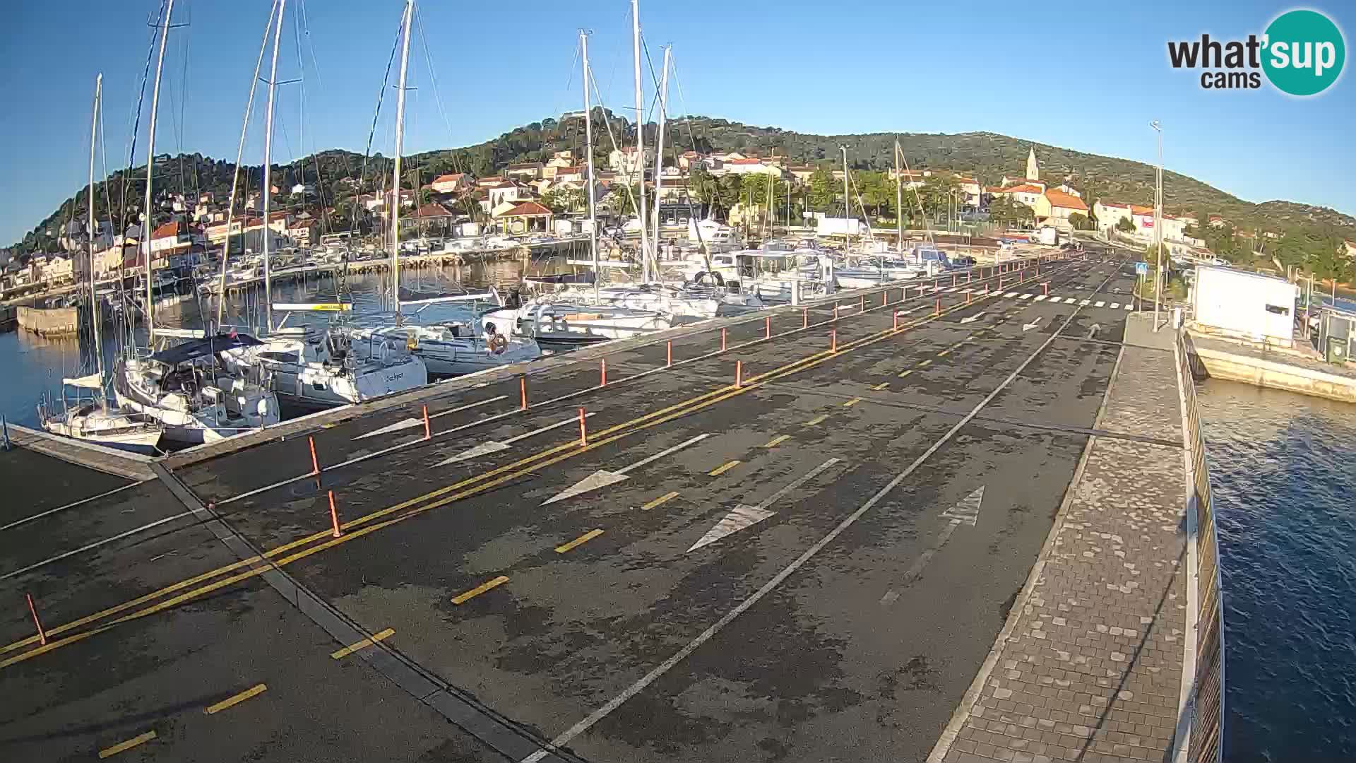 Dalmatie Tkon Traversier – webcams Croatie