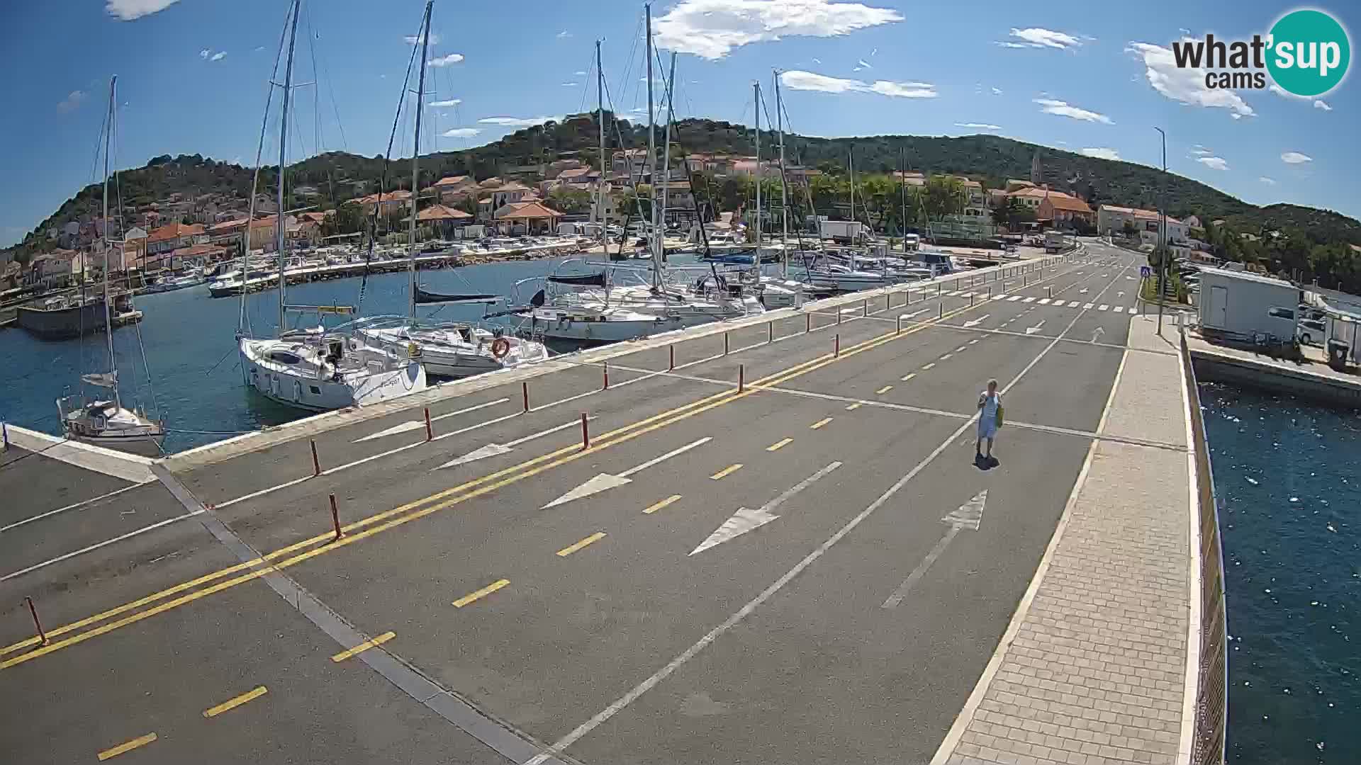 Dalmatie Tkon Traversier – webcams Croatie