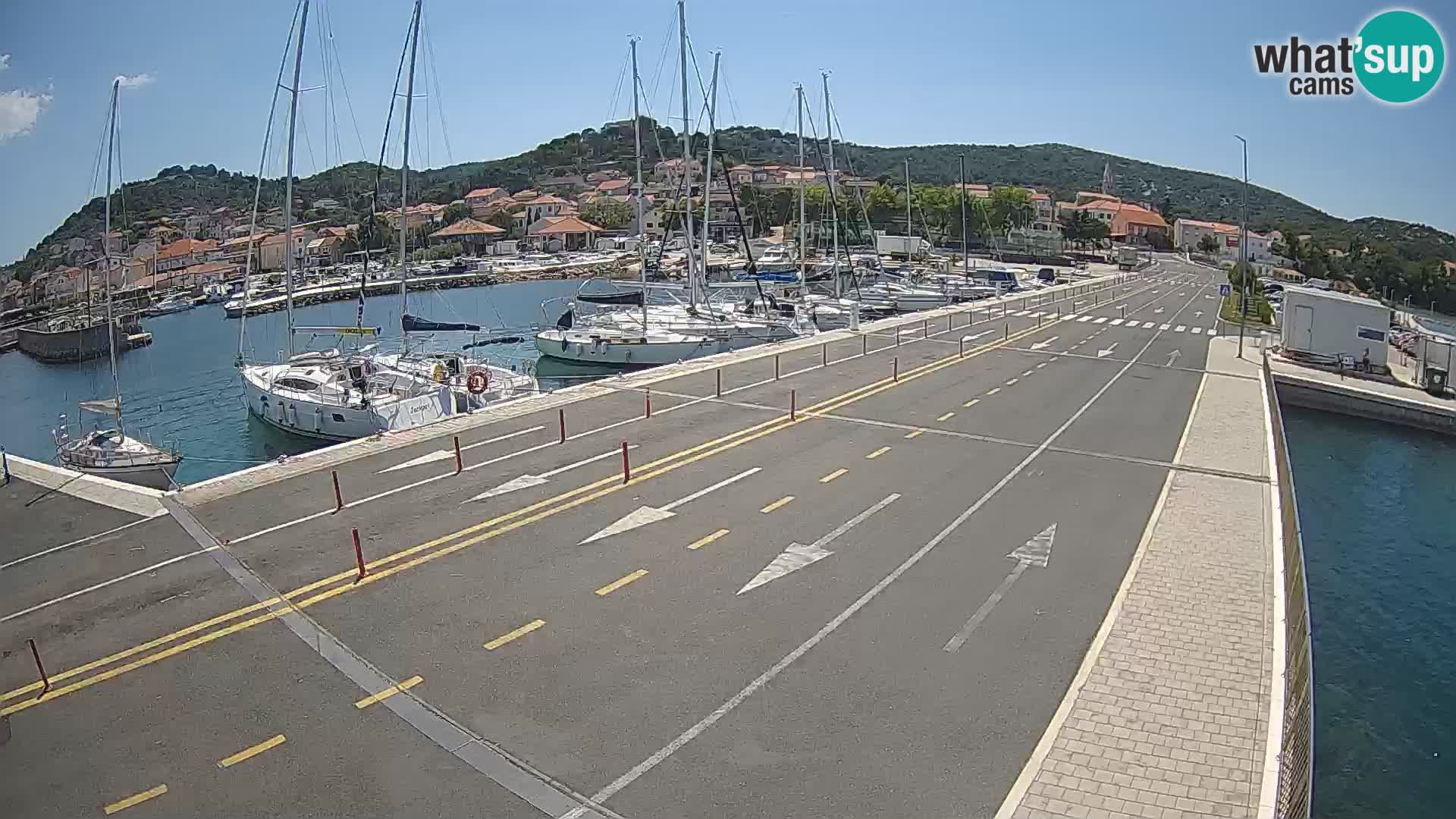 Dalmatie Tkon Traversier – webcams Croatie