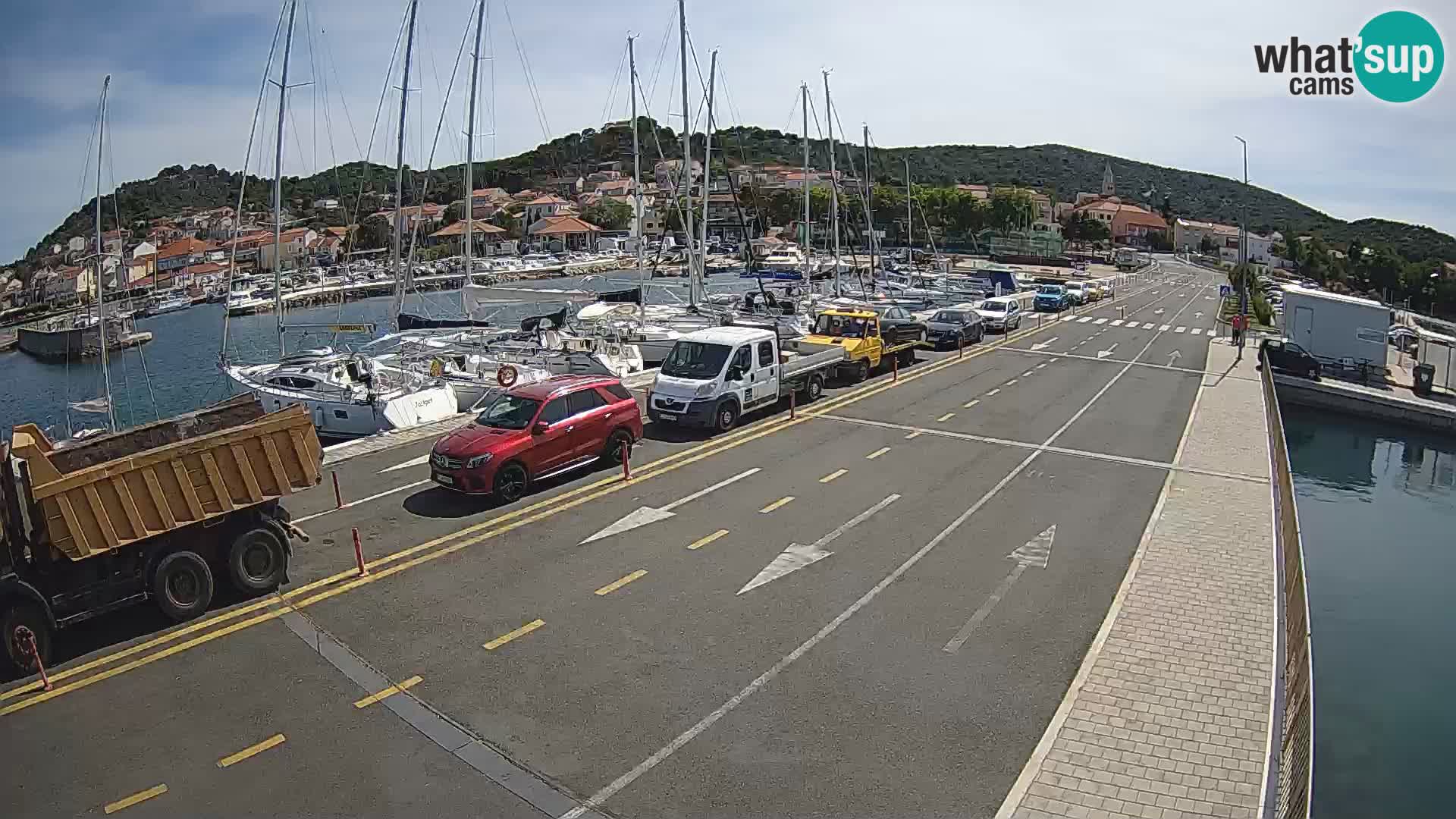 Dalmatie Tkon Traversier – webcams Croatie