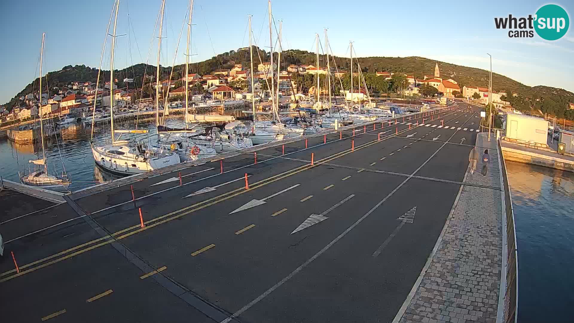 Dalmatie Tkon Traversier – webcams Croatie