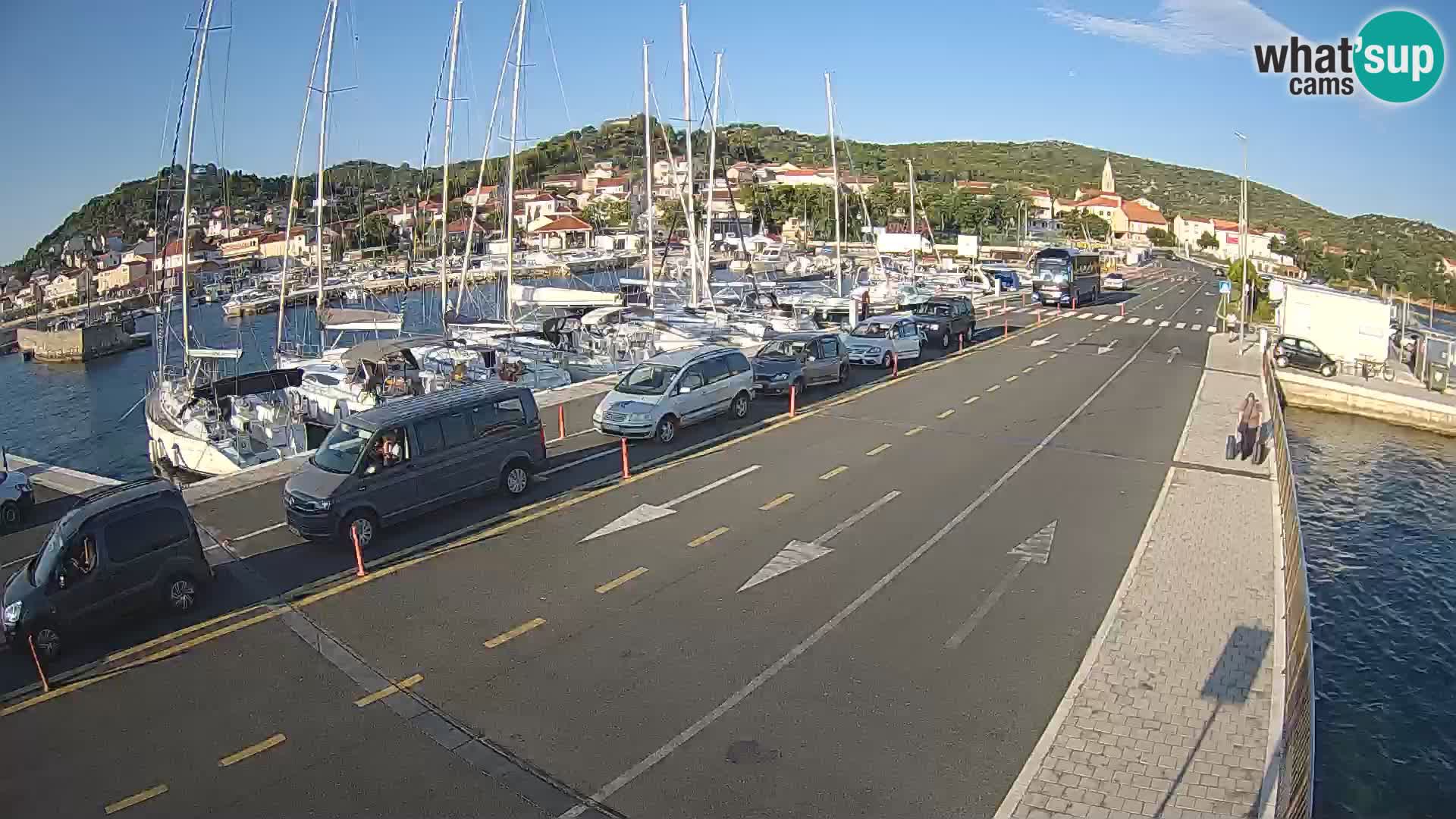 Dalmatie Tkon Traversier – webcams Croatie