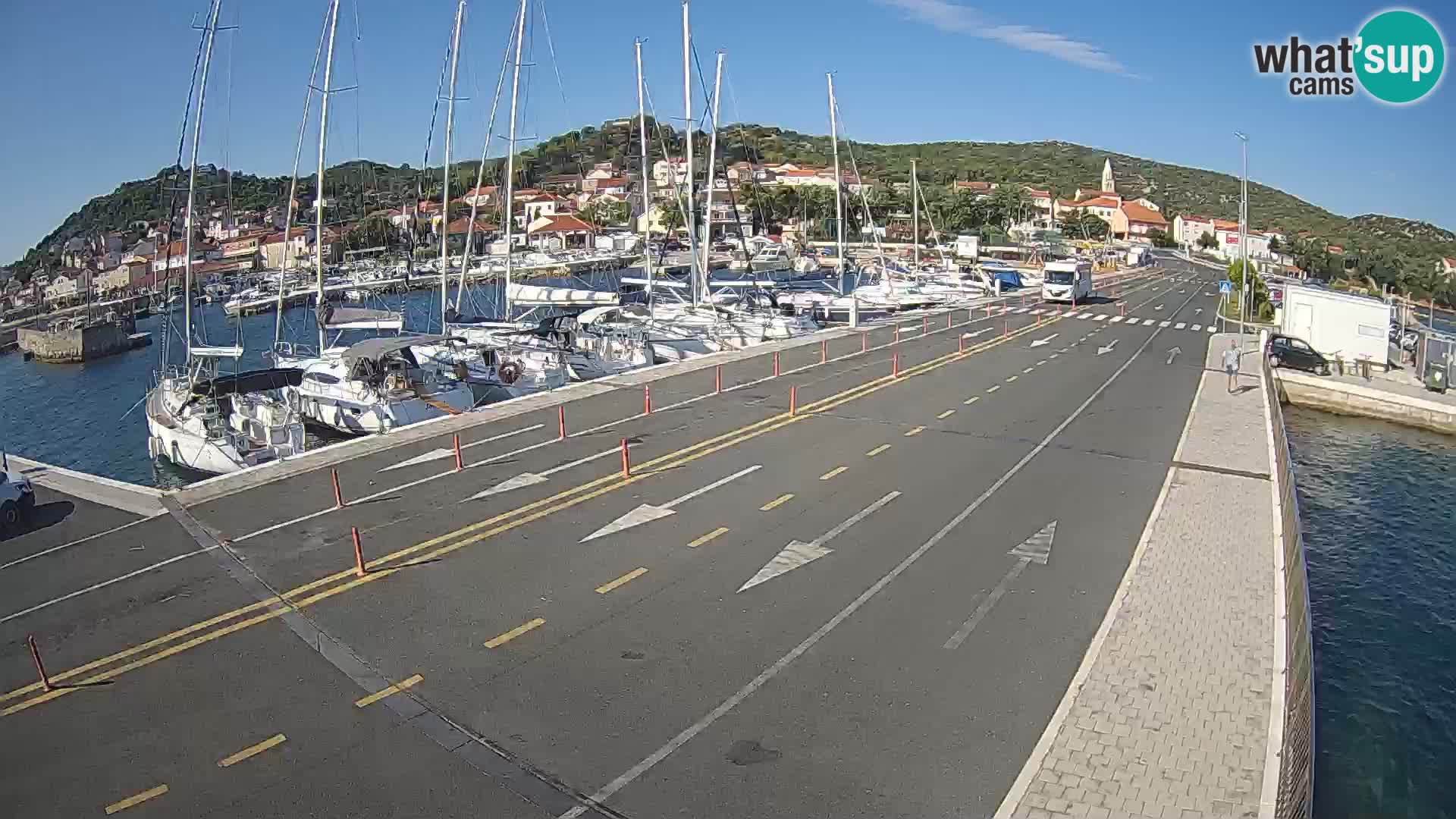 Dalmatie Tkon Traversier – webcams Croatie