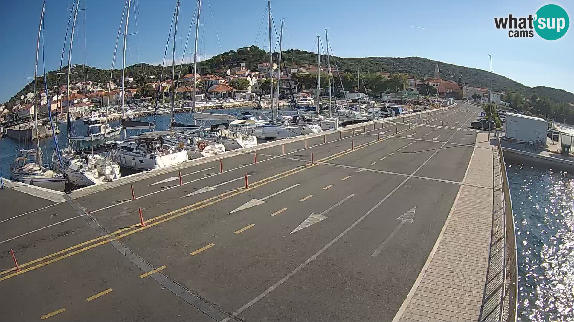 Dalmatie Tkon Traversier – webcams Croatie