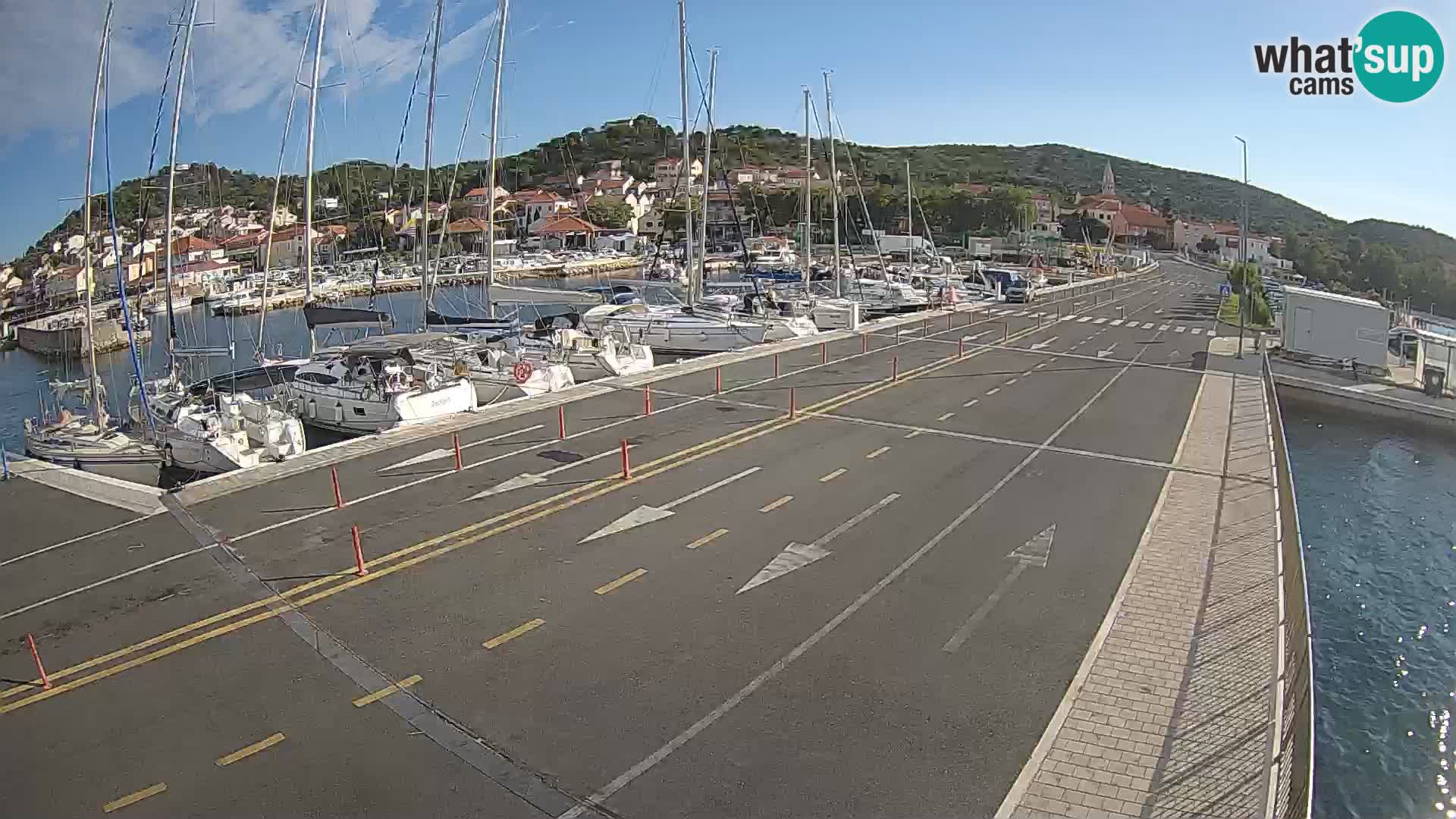 Dalmatie Tkon Traversier – webcams Croatie
