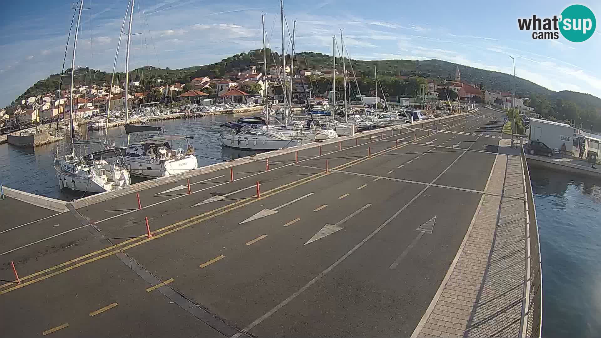 Dalmatie Tkon Traversier – webcams Croatie