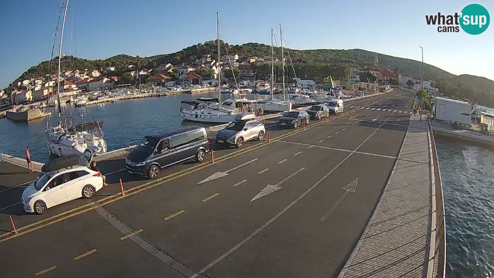 Dalmacija Trajekt Tkon – spletne kamere Hrvaška