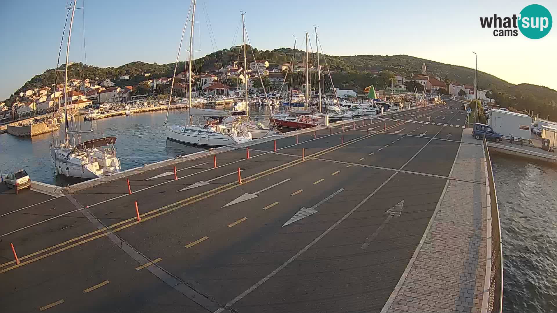 Dalmacia Tkon Transportar- webcams Croacia