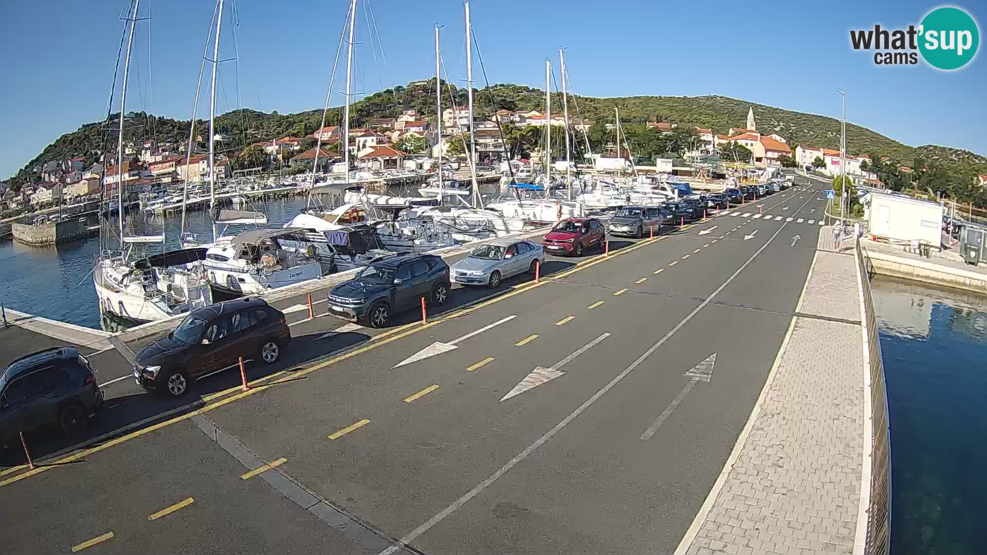 Dalmacia Tkon Transportar- webcams Croacia