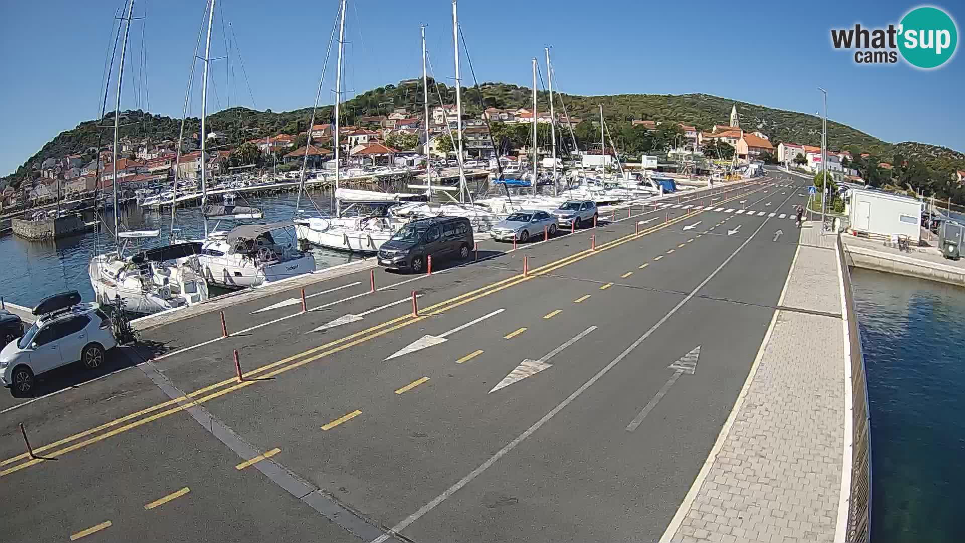 Dalmacia Tkon Transportar- webcams Croacia