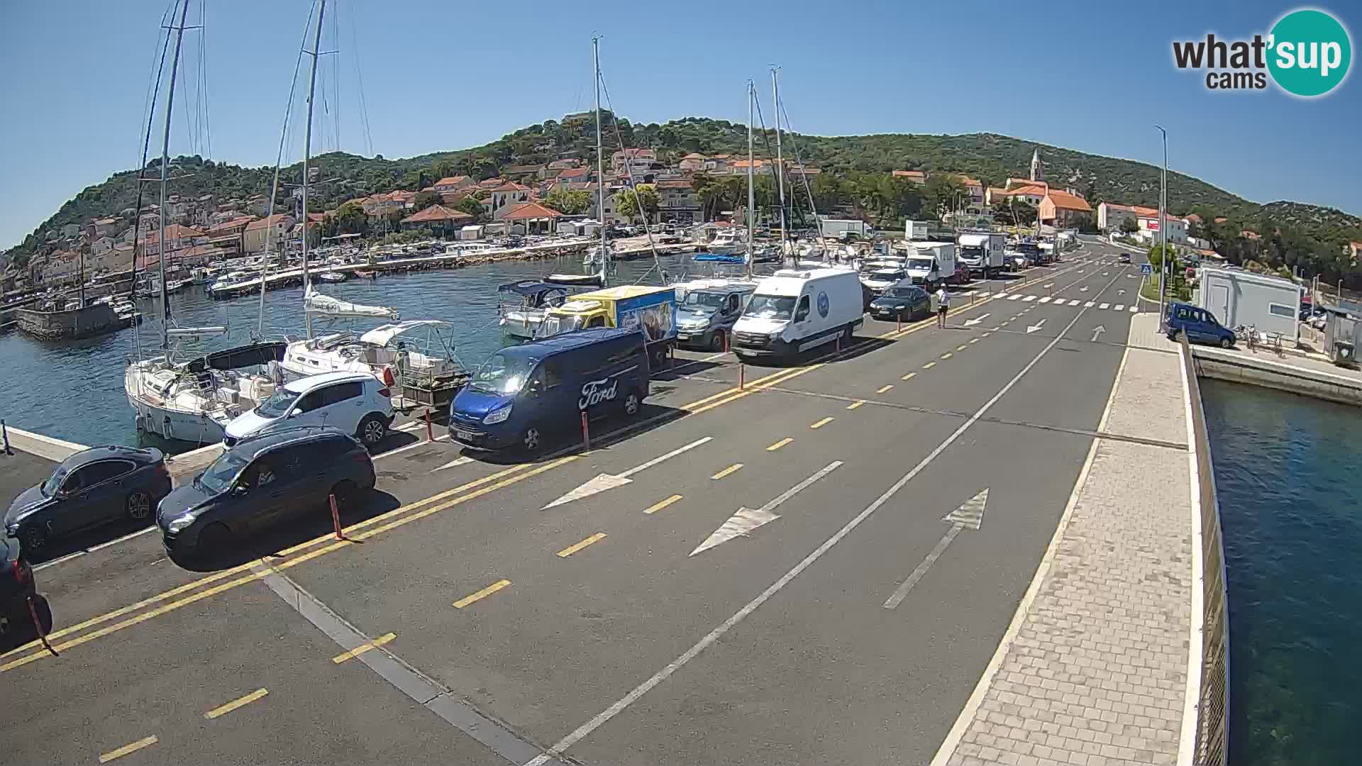 Dalmatie Tkon Traversier – webcams Croatie
