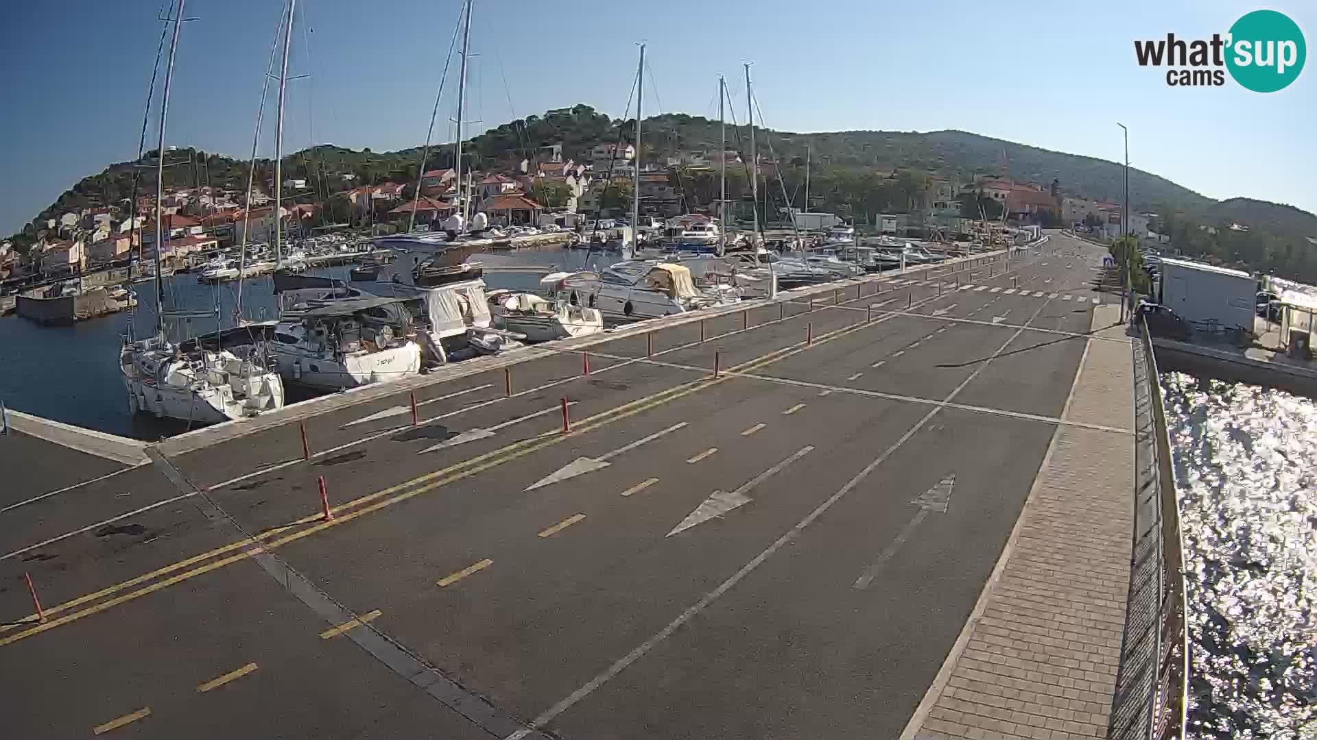 Dalmatie Tkon Traversier – webcams Croatie