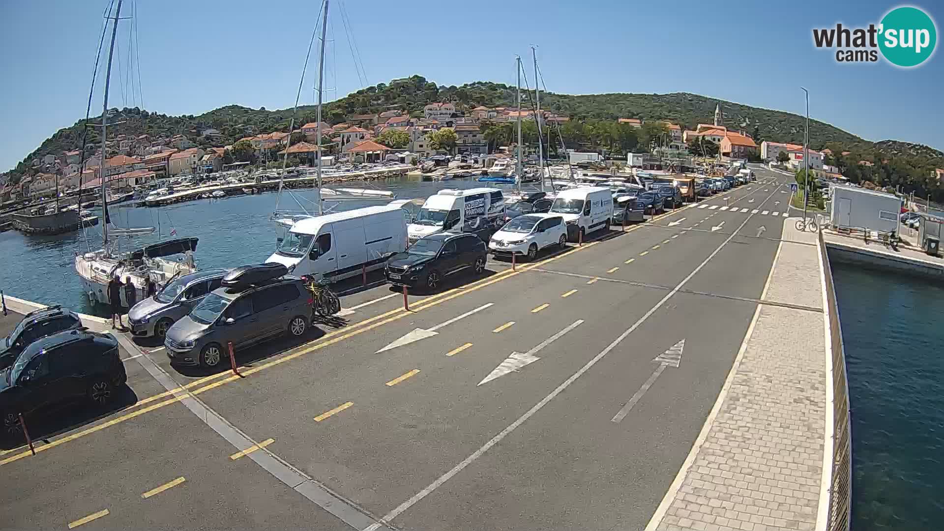 Dalmatie Tkon Traversier – webcams Croatie