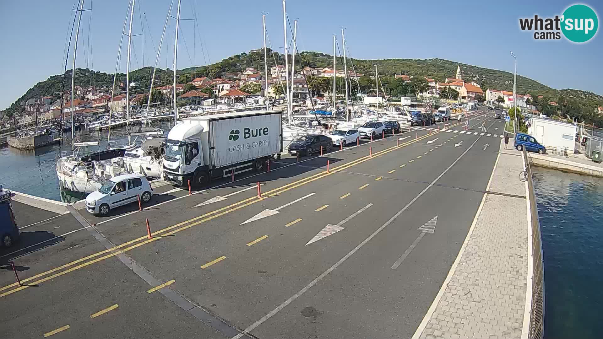 Dalmatie Tkon Traversier – webcams Croatie