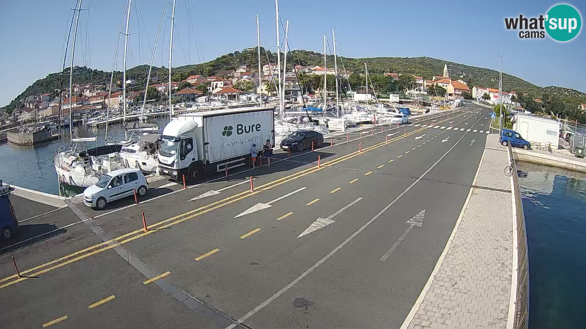 Dalmacija Trajekt Tkon – spletne kamere Hrvaška