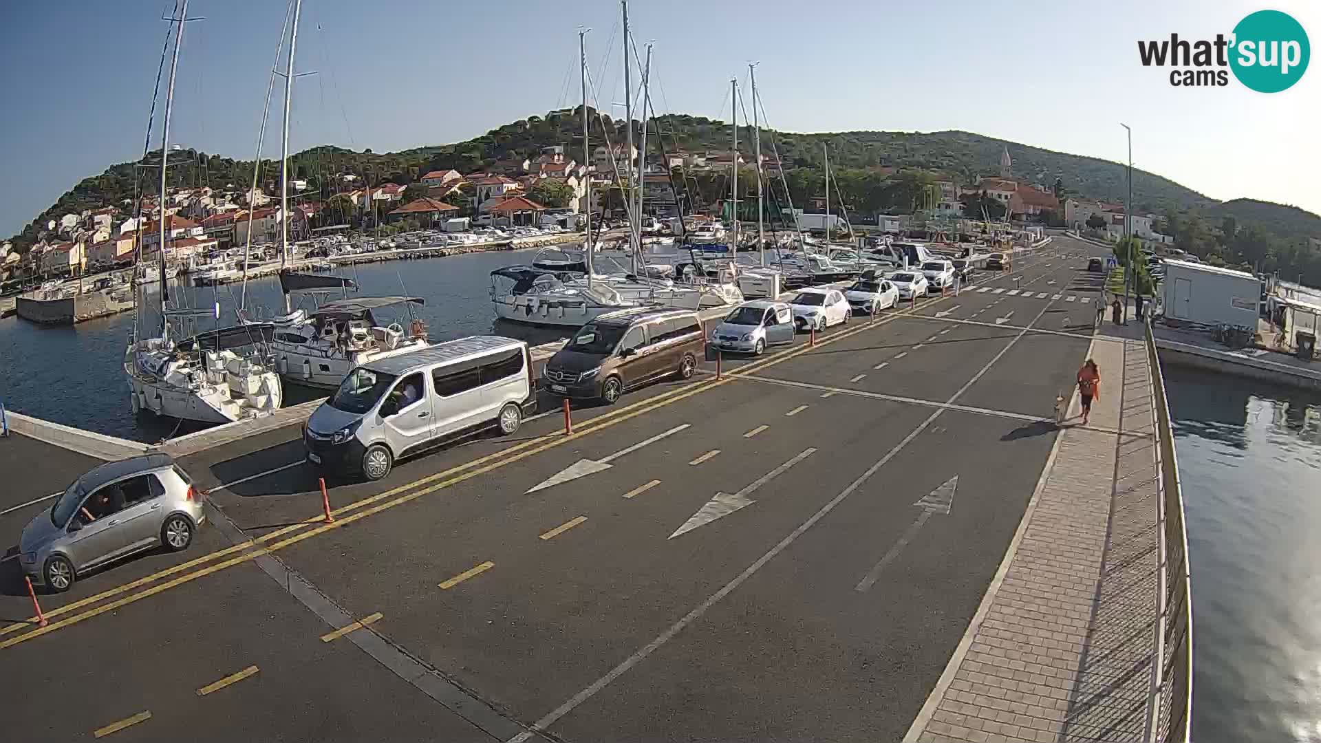Dalmatie Tkon Traversier – webcams Croatie