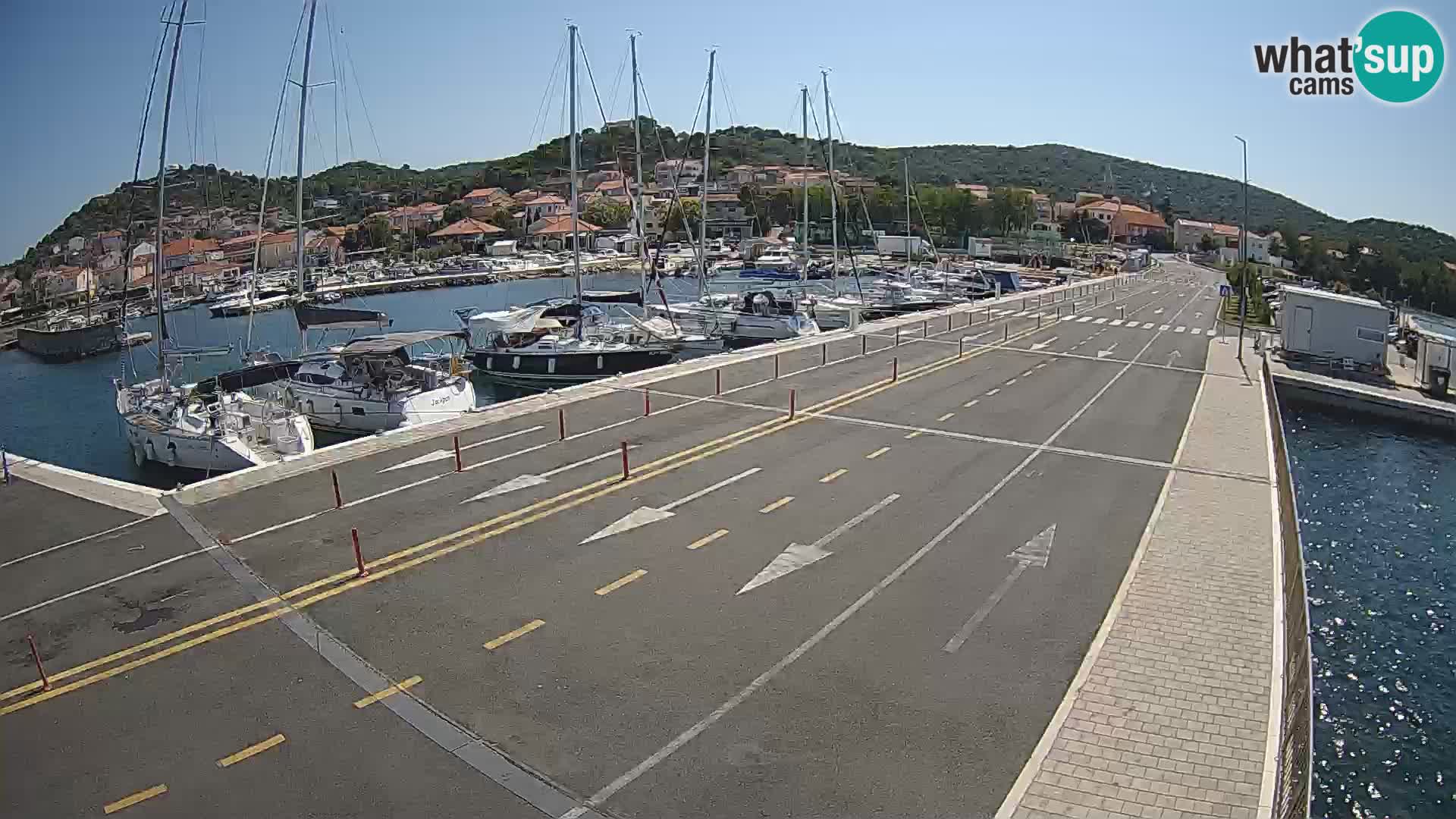 Dalmacia Tkon Transportar- webcams Croacia