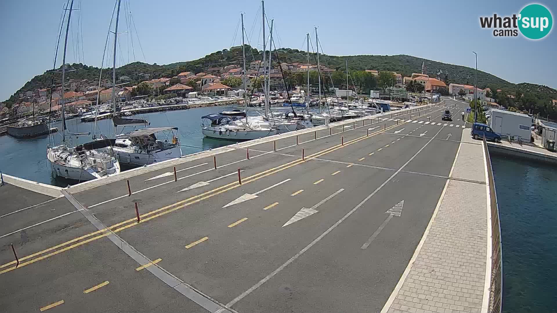 Dalmatie Tkon Traversier – webcams Croatie