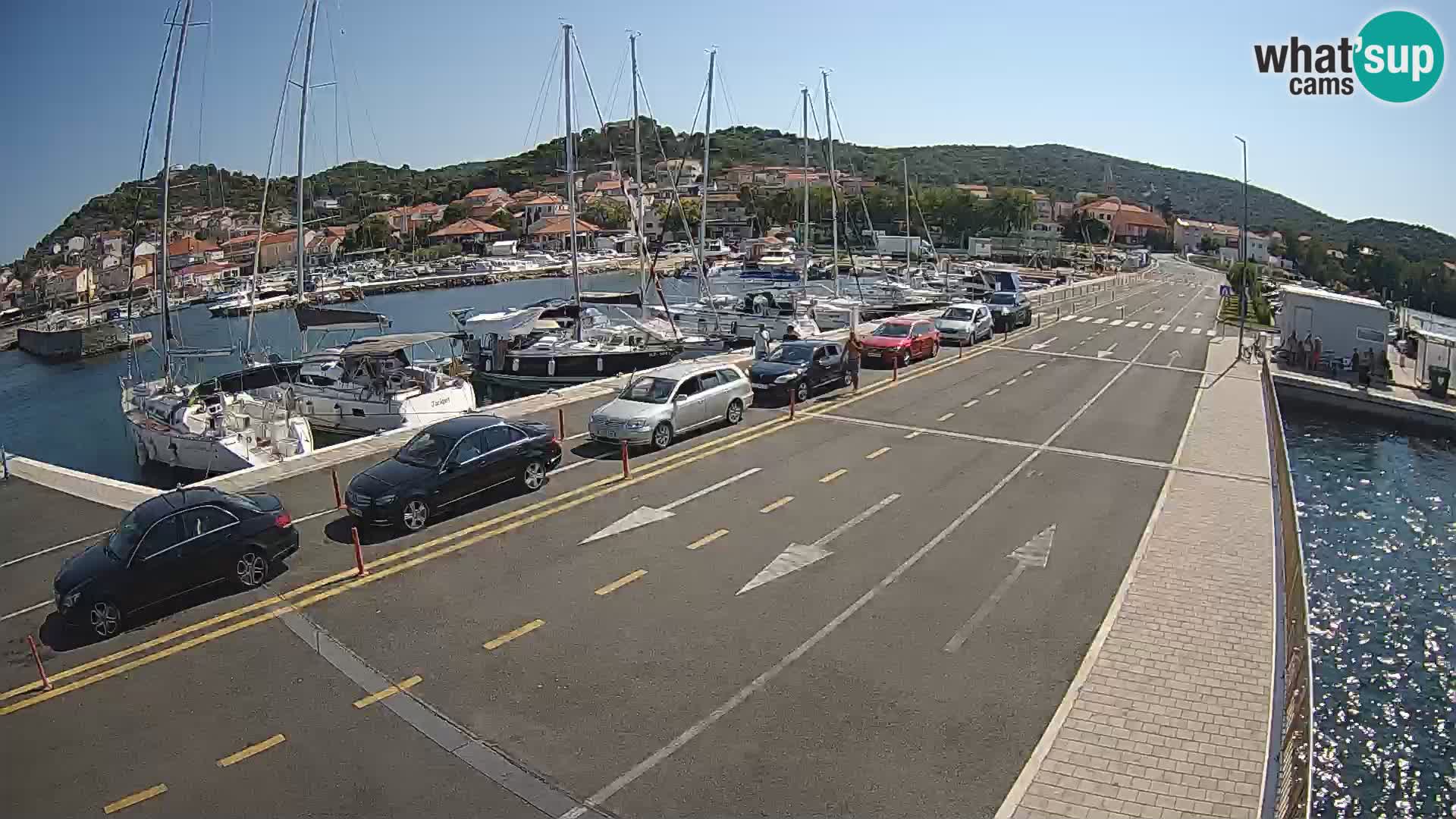 Dalmatie Tkon Traversier – webcams Croatie
