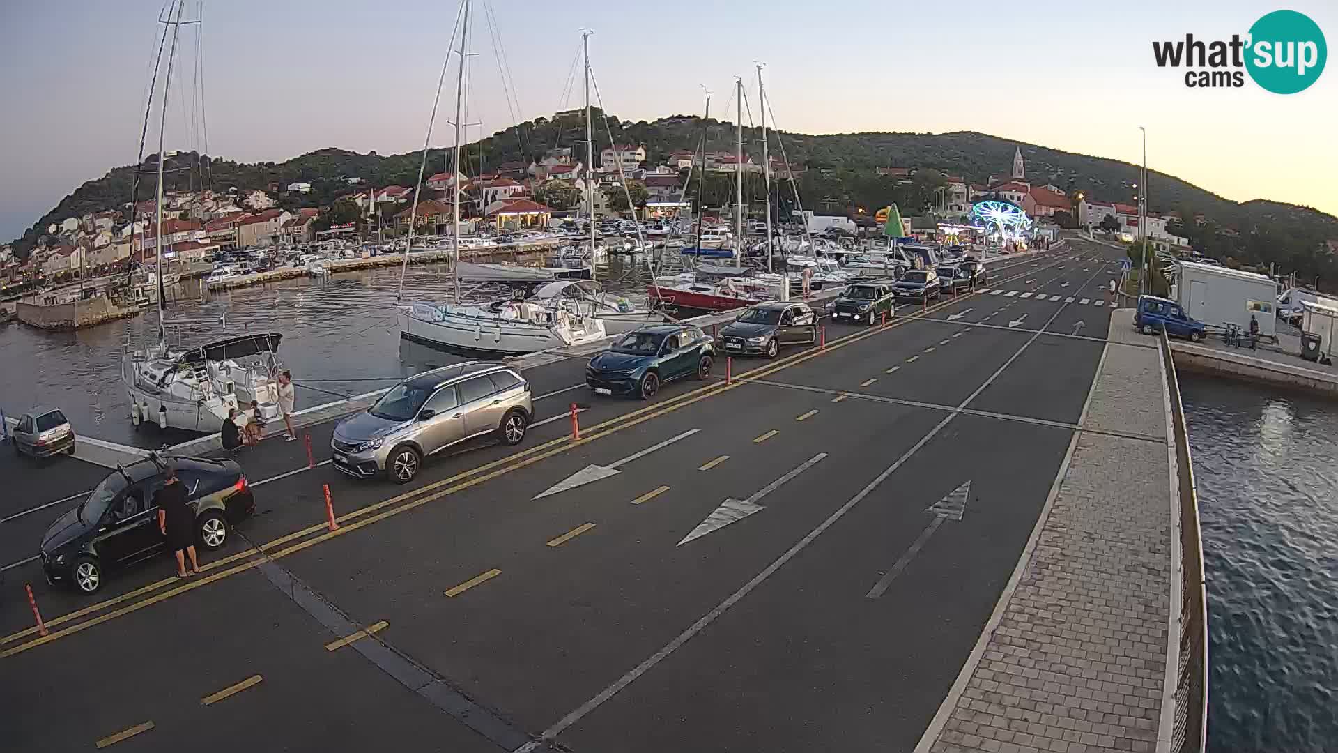 Dalmatie Tkon Traversier – webcams Croatie