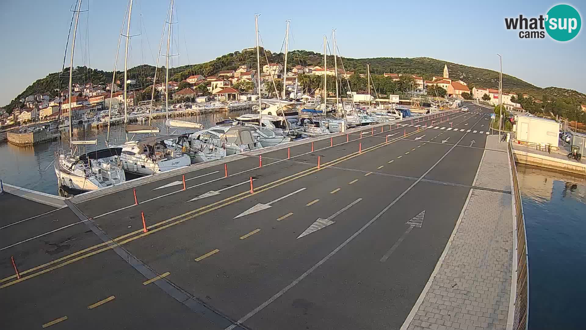Dalmatie Tkon Traversier – webcams Croatie