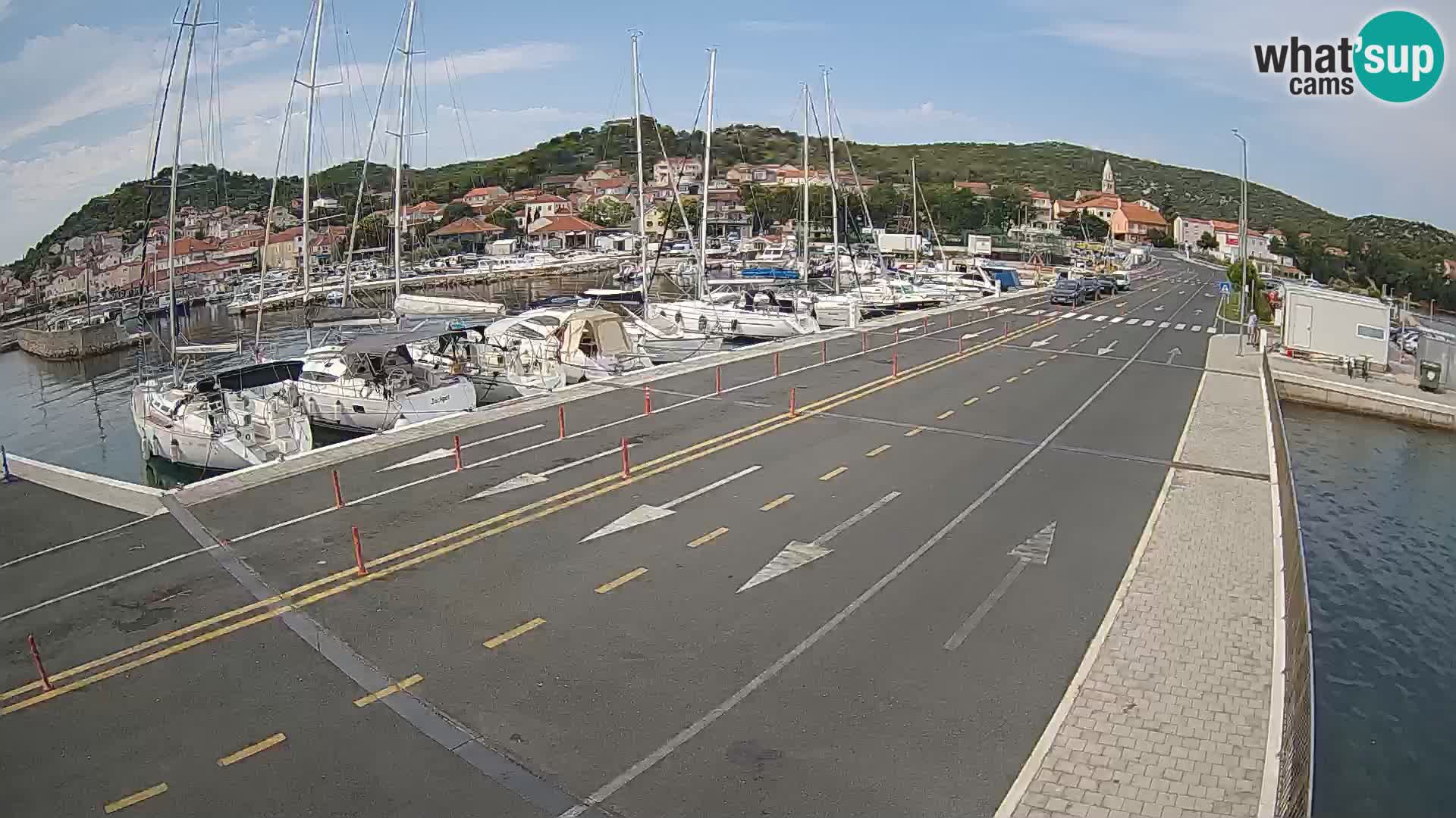 Dalmatie Tkon Traversier – webcams Croatie