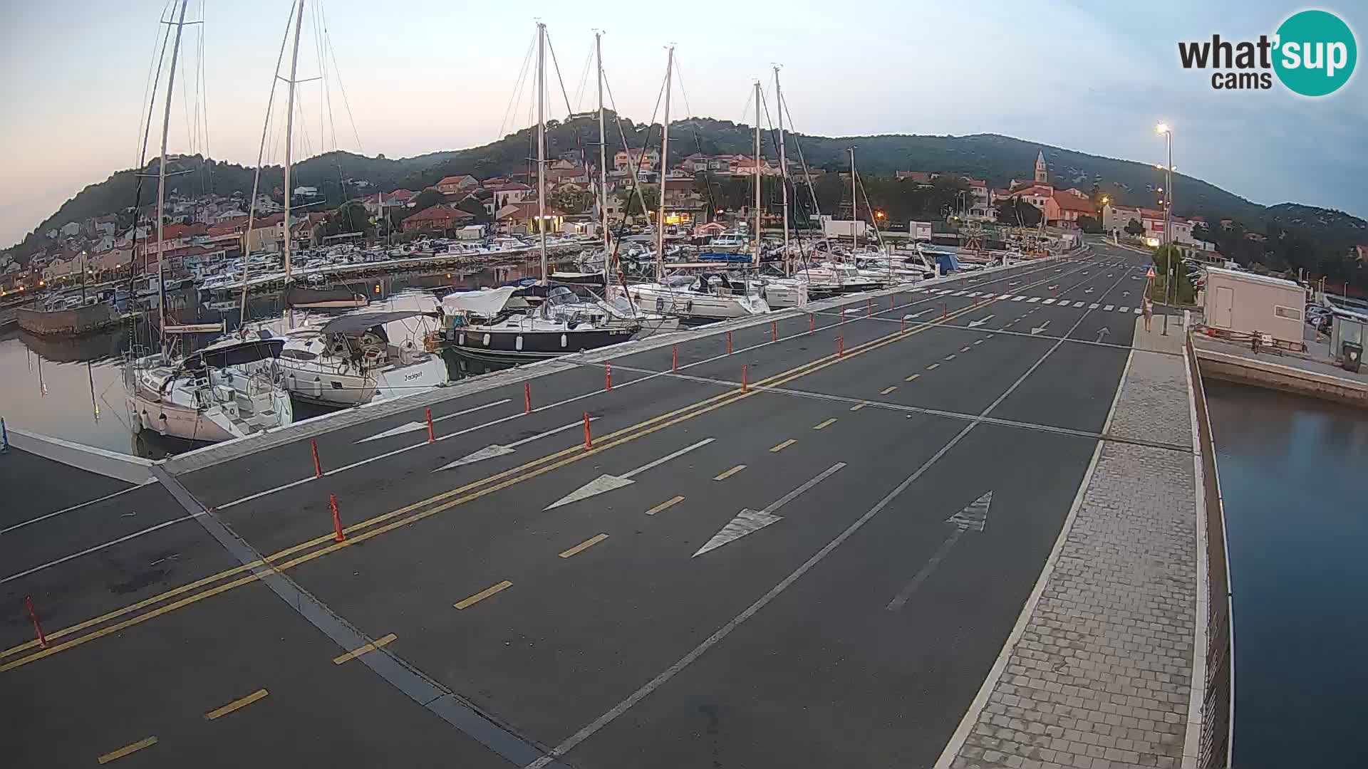 Dalmatie Tkon Traversier – webcams Croatie