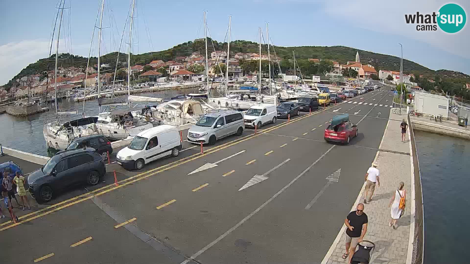 Dalmatie Tkon Traversier – webcams Croatie