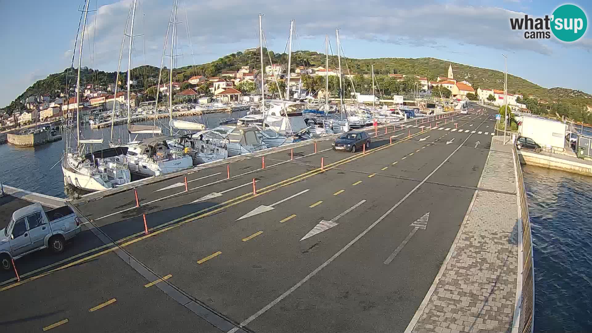 Dalmatie Tkon Traversier – webcams Croatie