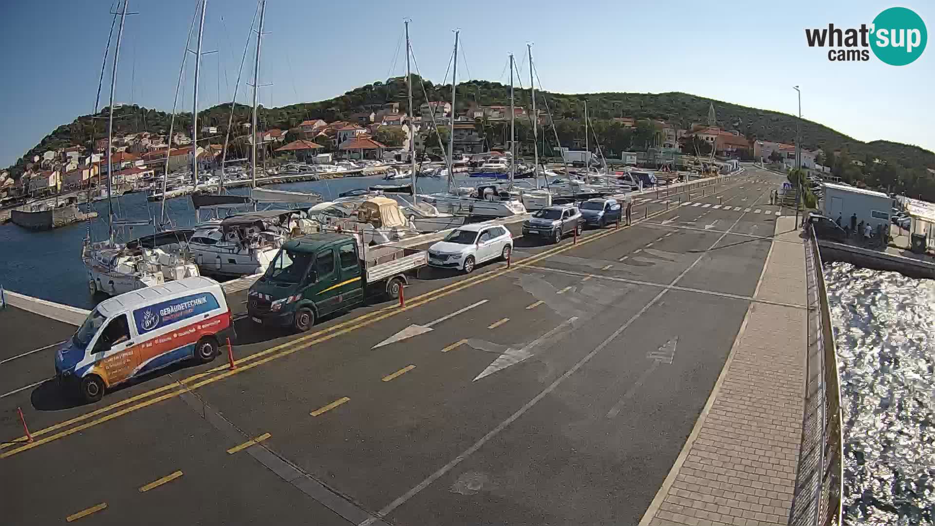Dalmatie Tkon Traversier – webcams Croatie