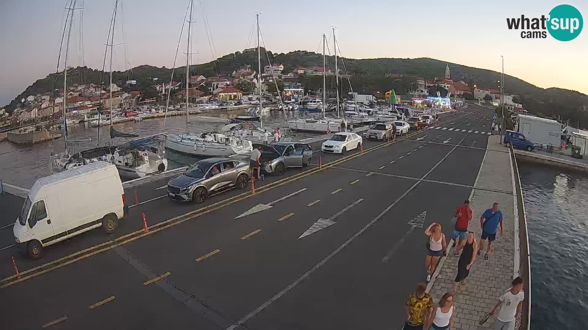 Dalmacia Tkon Transportar- webcams Croacia