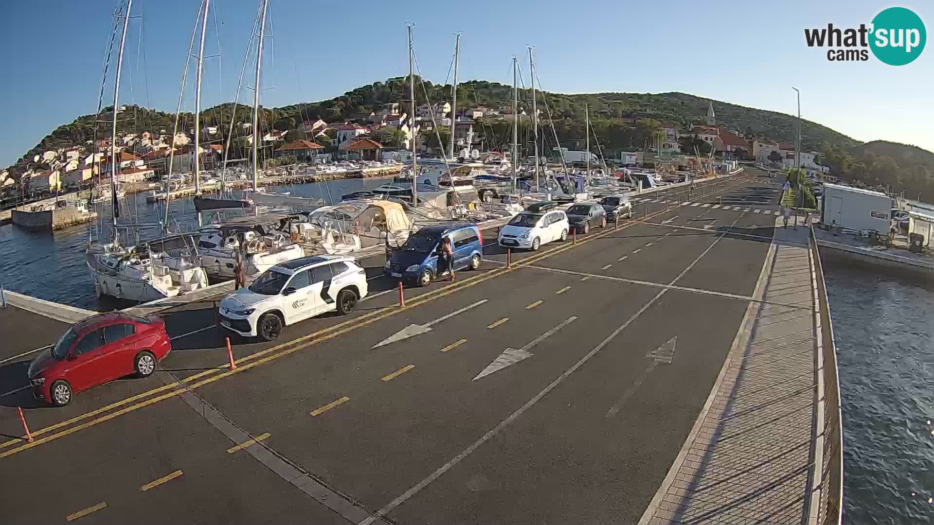 Dalmacia Tkon Transportar- webcams Croacia