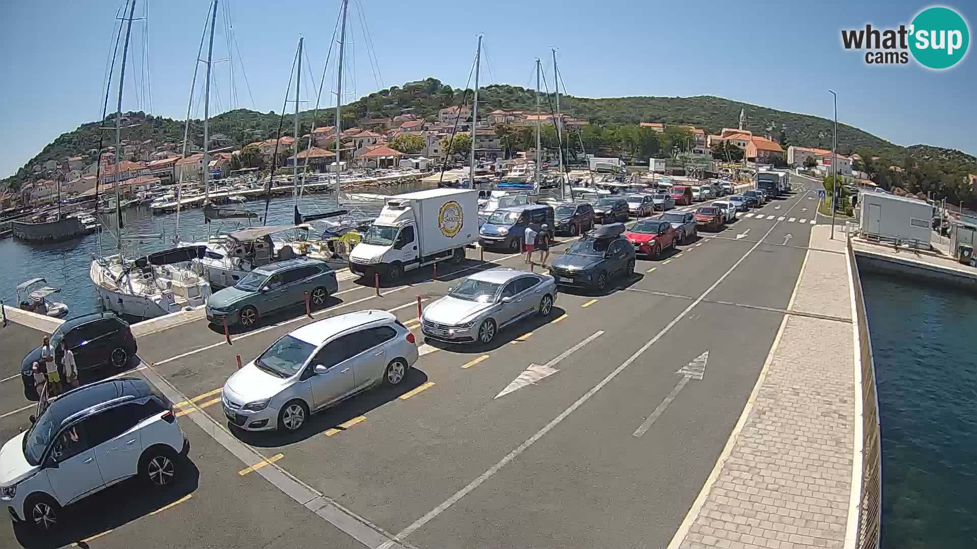 Dalmatie Tkon Traversier – webcams Croatie