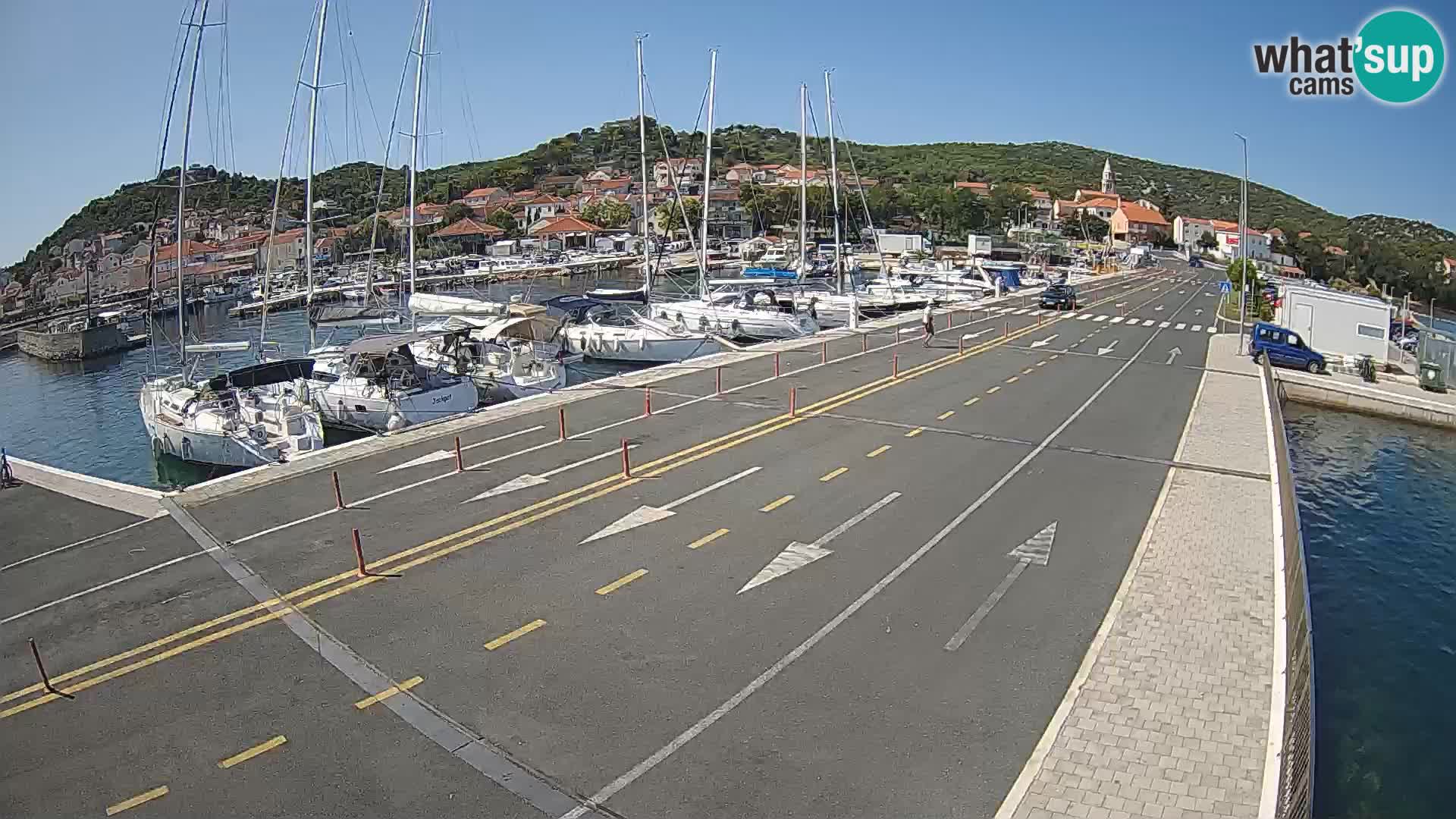 Dalmacia Tkon Transportar- webcams Croacia