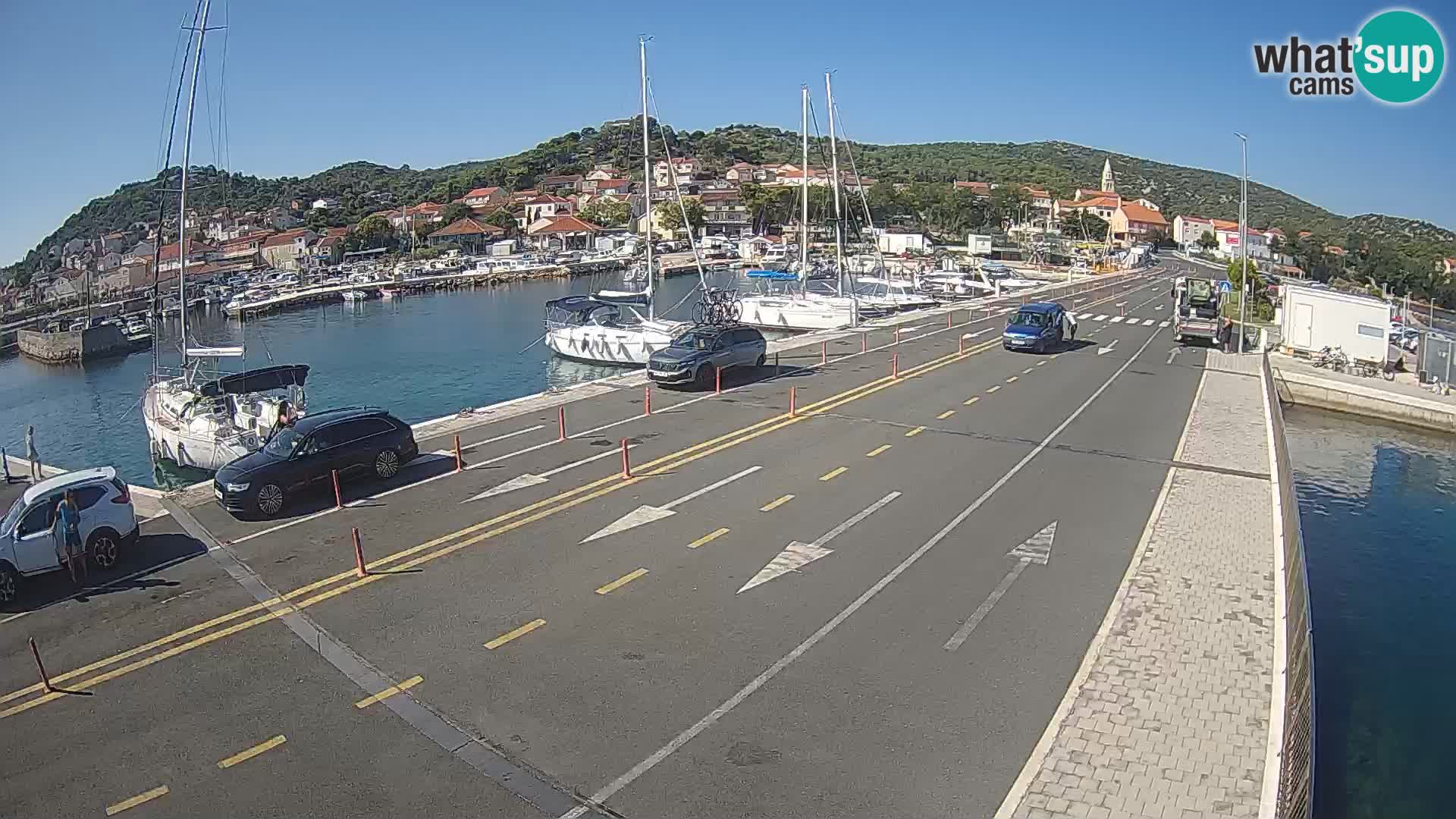 Dalmatie Tkon Traversier – webcams Croatie