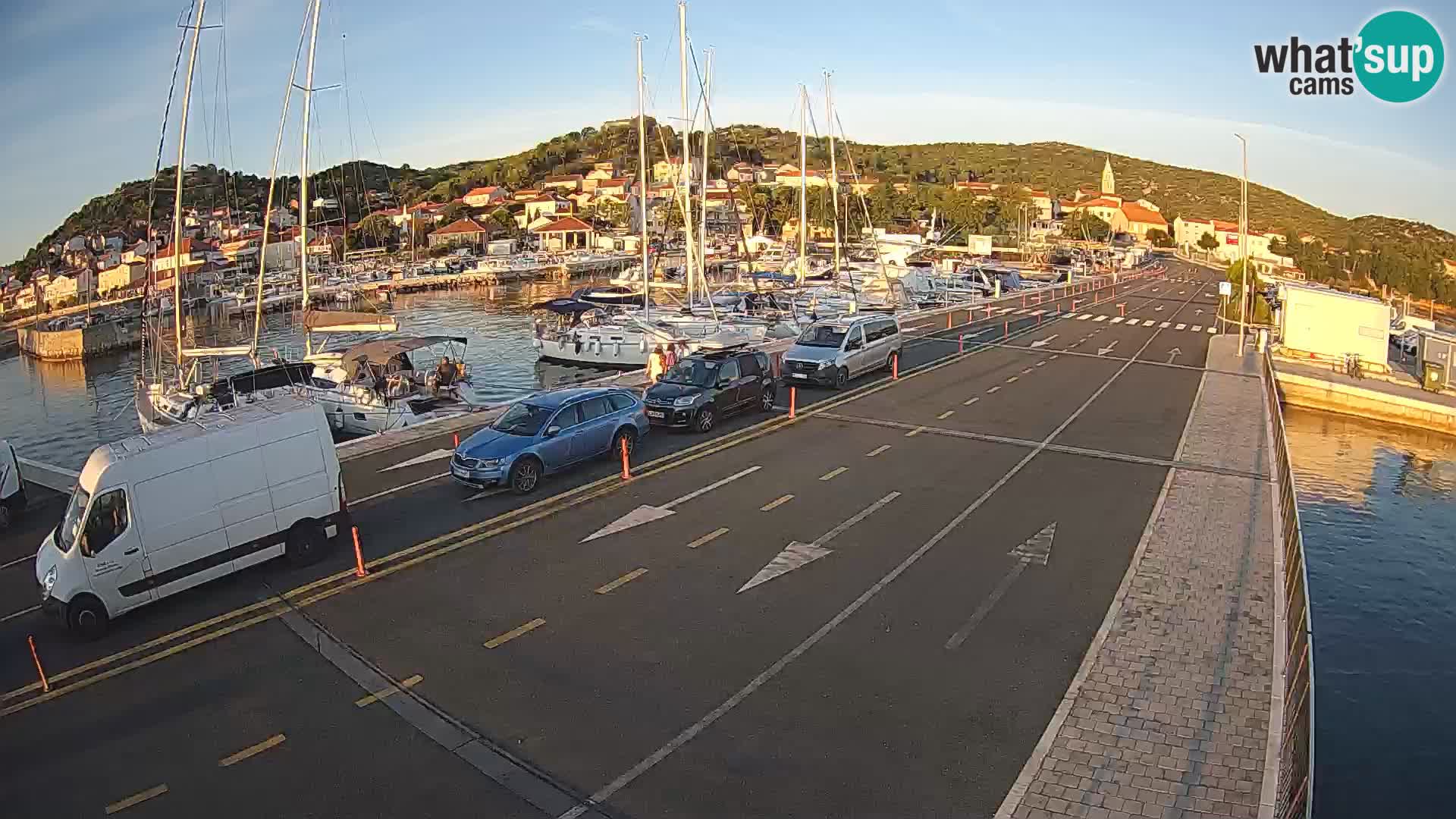 Dalmatie Tkon Traversier – webcams Croatie