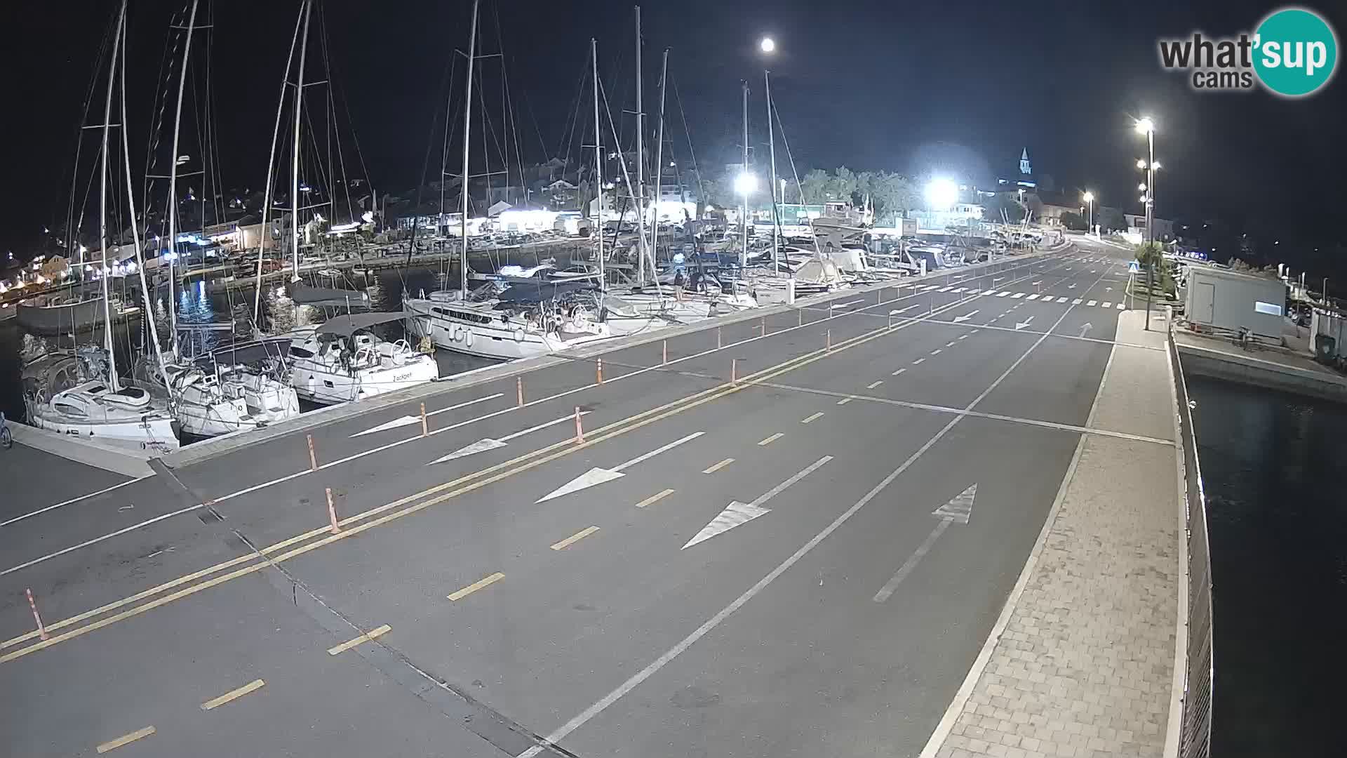 Dalmatie Tkon Traversier – webcams Croatie