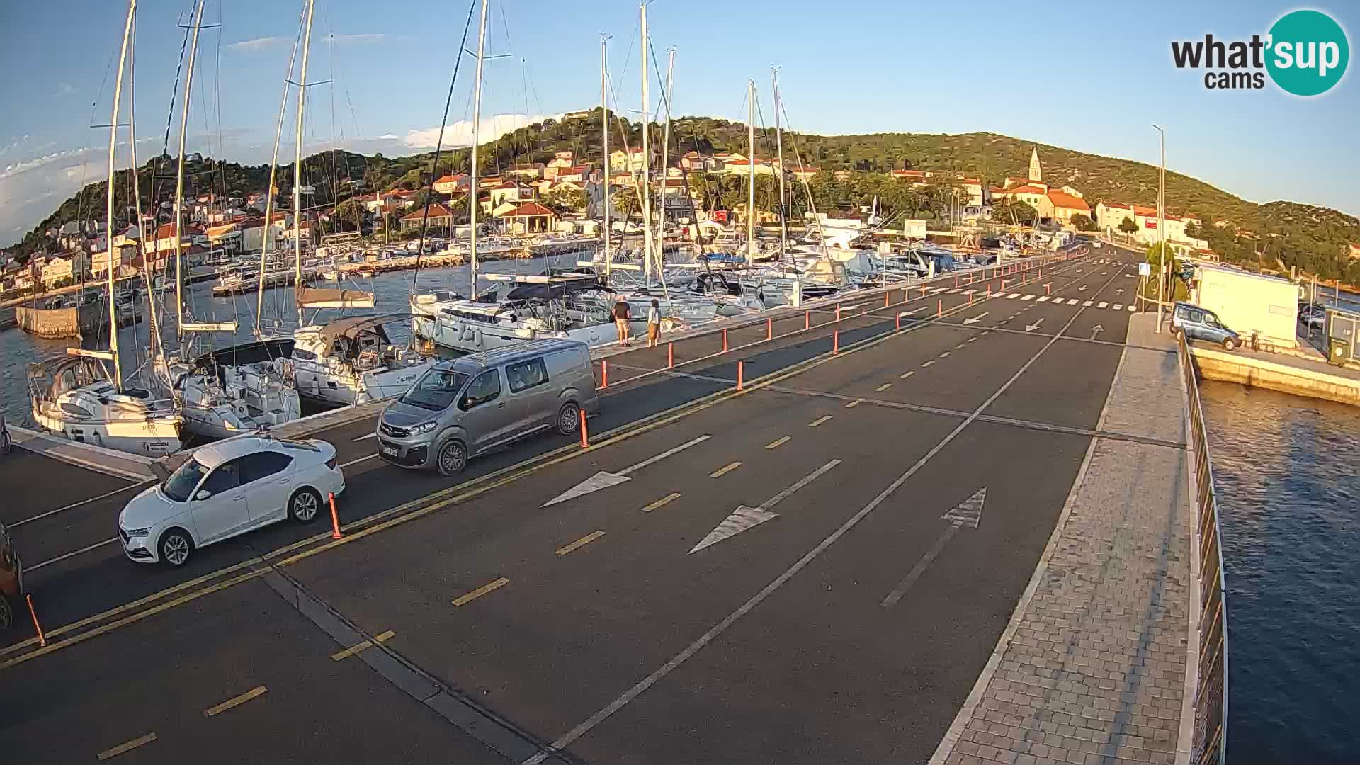Dalmatie Tkon Traversier – webcams Croatie