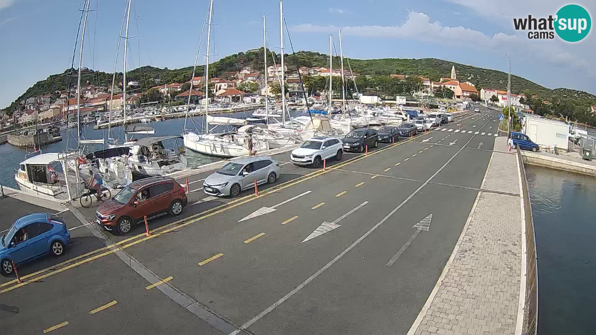 Dalmatie Tkon Traversier – webcams Croatie