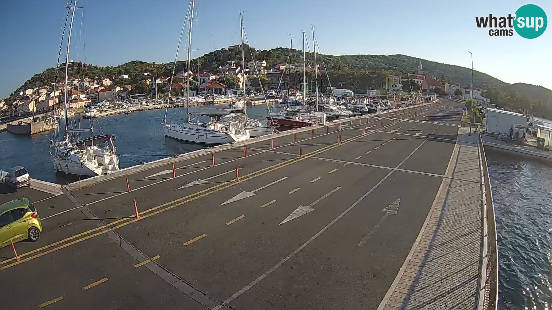 Dalmatie Tkon Traversier – webcams Croatie