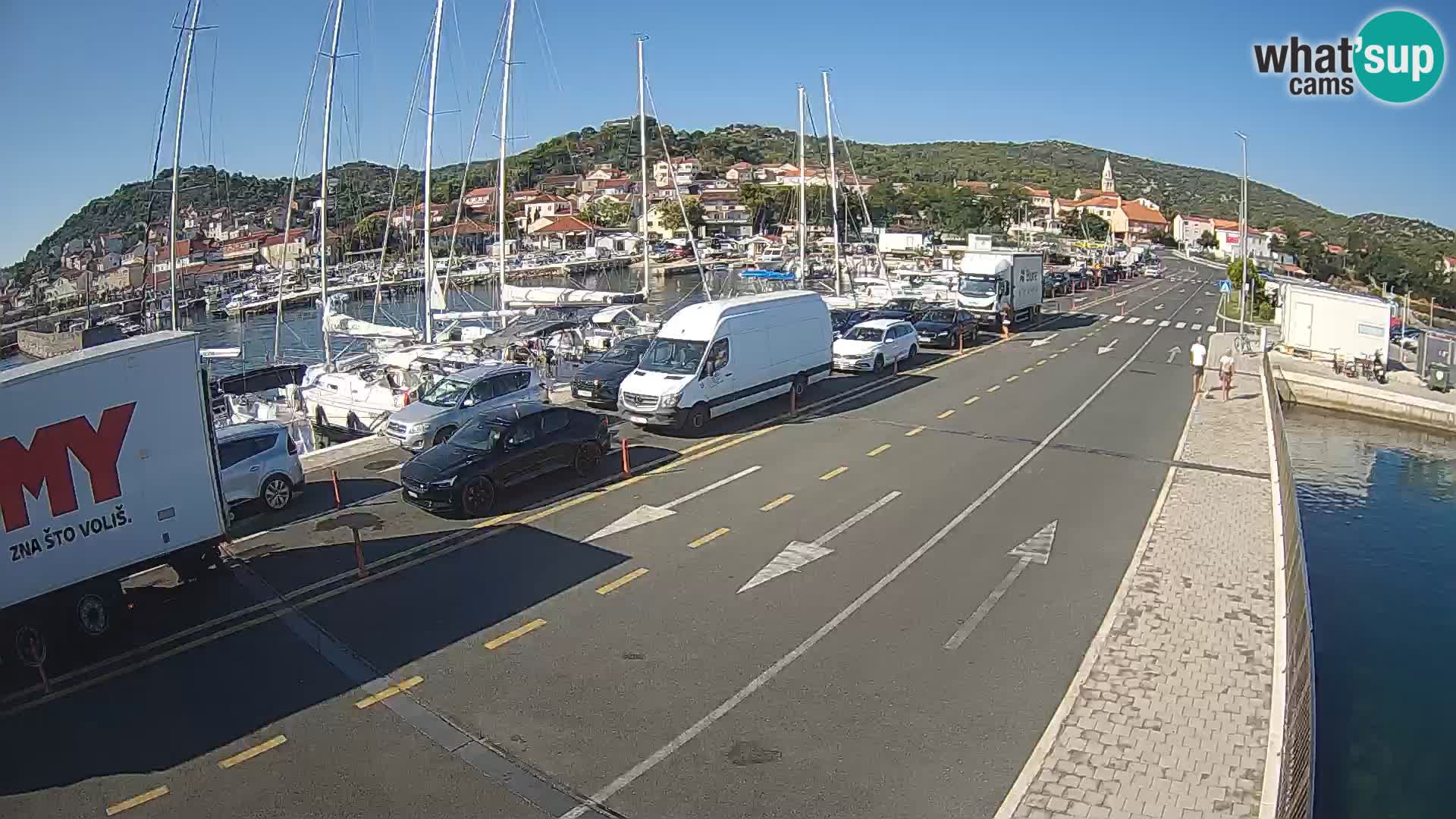 Dalmacia Tkon Transportar- webcams Croacia